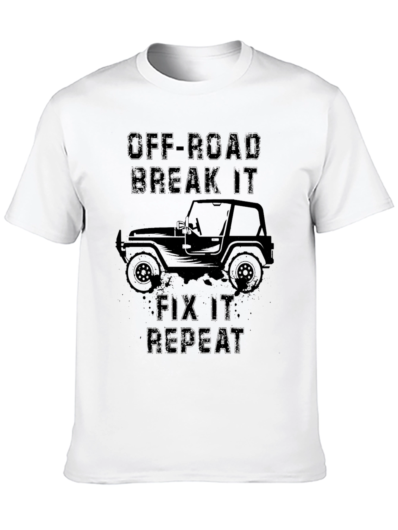 Off-Road Break It Fix It Repeat Black T-Shirt