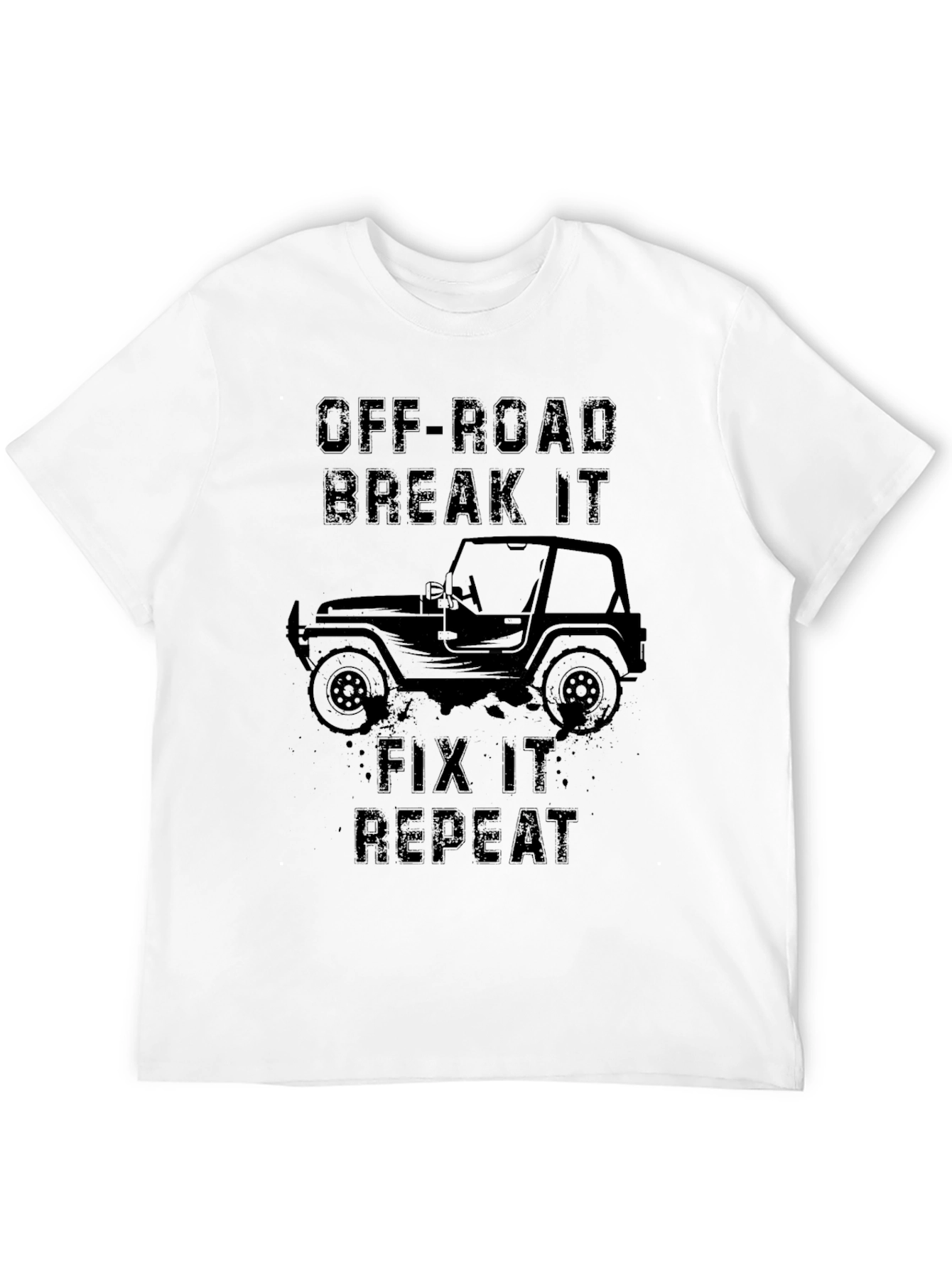 Off-Road Break It Fix It Repeat Black T-Shirt