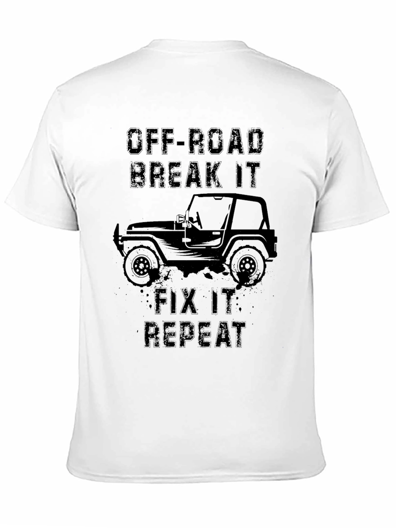 Off-Road Break It Fix It Repeat Black T-Shirt