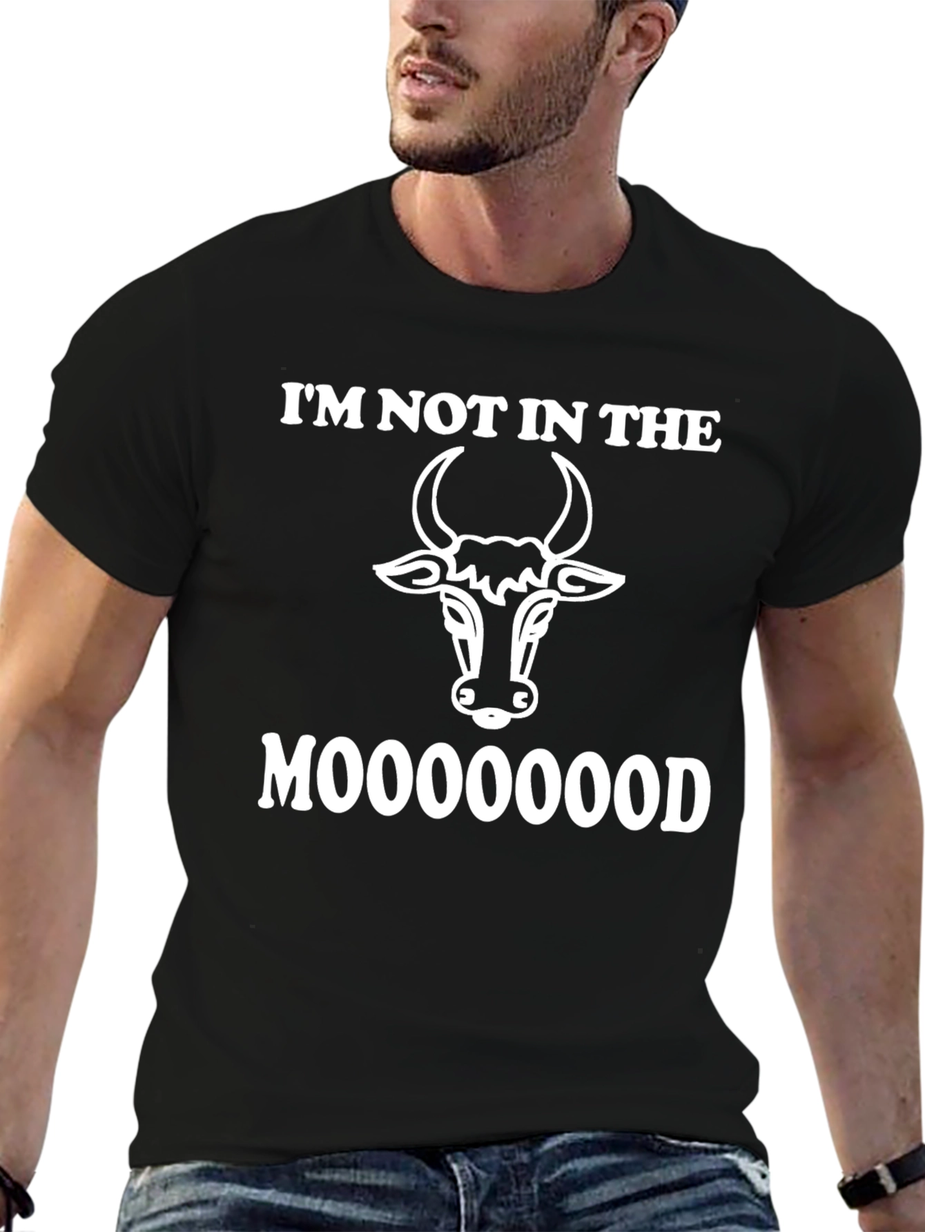 Moooood Tee: Im Not In The Mood Cow T-Shirt