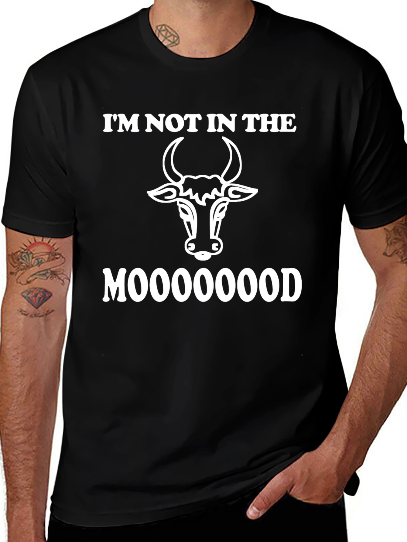 Moooood Tee: Im Not In The Mood Cow T-Shirt