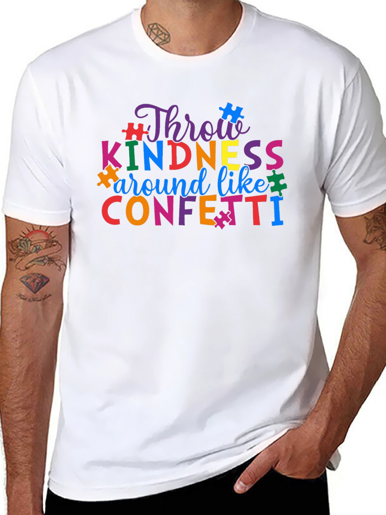Throw Kindness Like Confetti Awareness T-Shirt