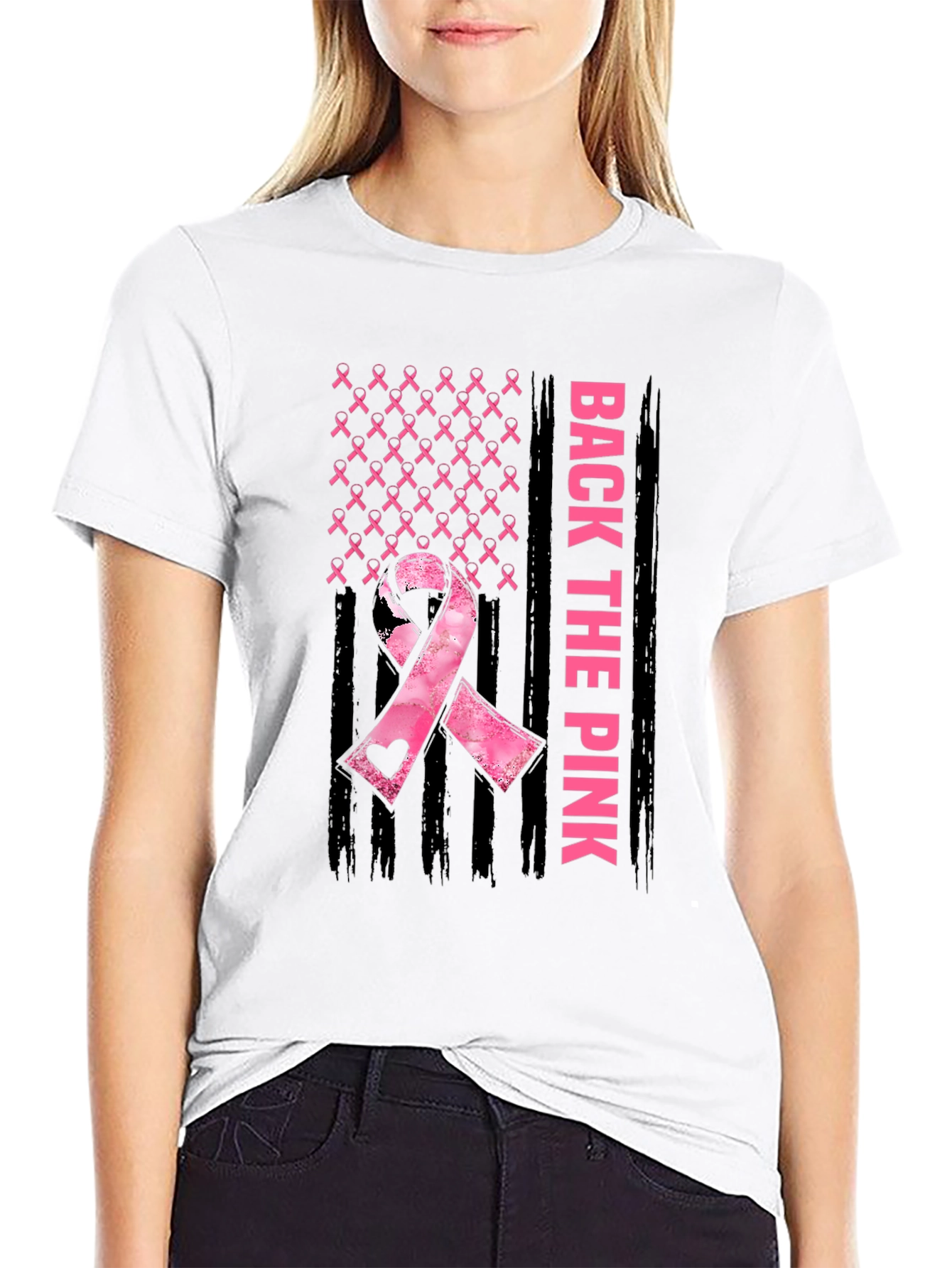 Back The Pink Breast Cancer Awareness T-Shirt