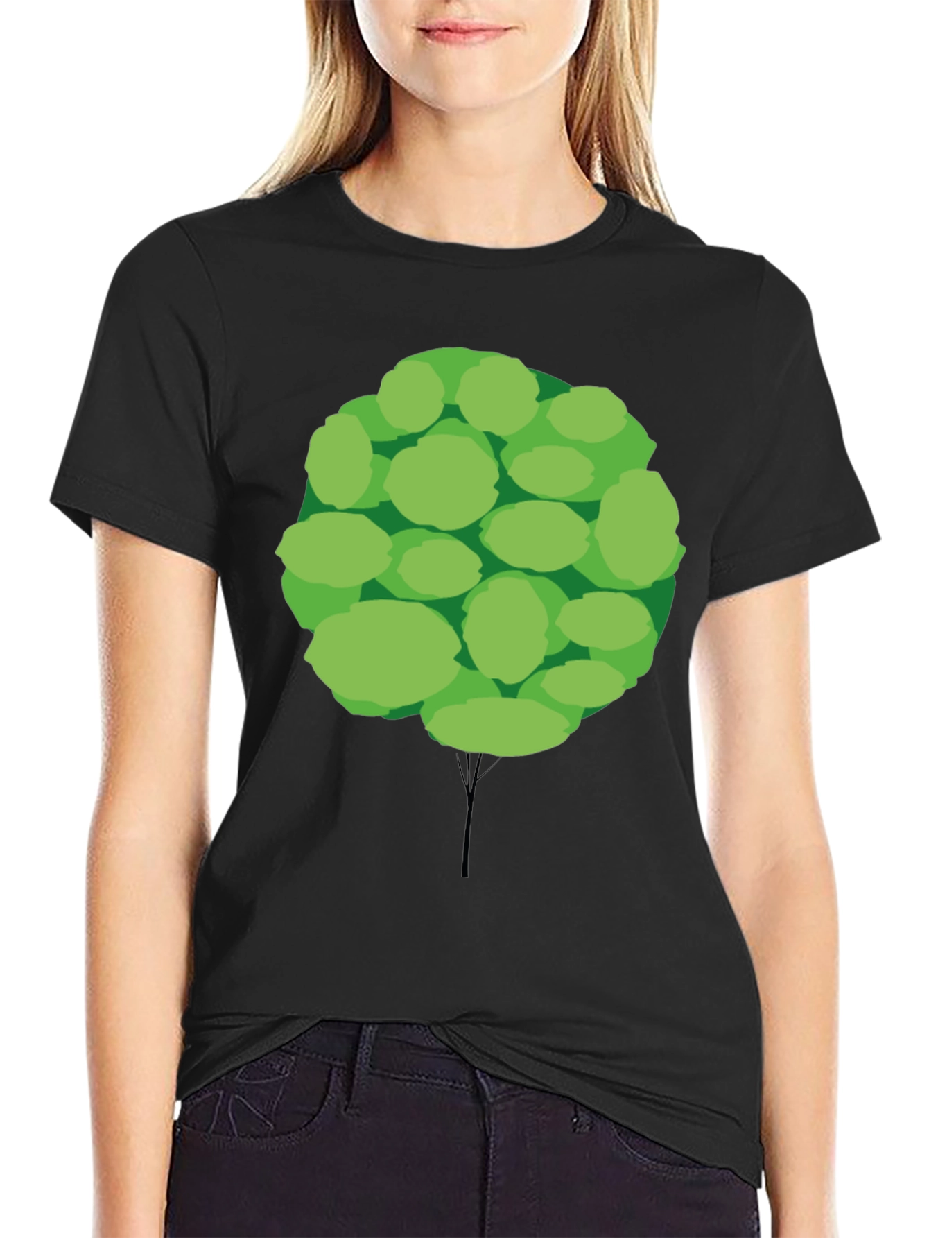 Funky Tree Graphic Tee - Unisex Black T-Shirt