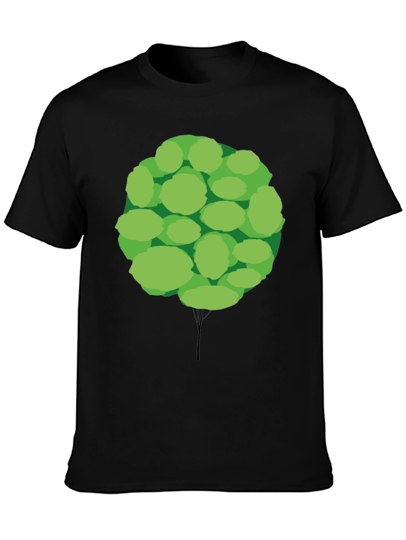 Funky Tree Graphic Tee - Unisex Black T-Shirt