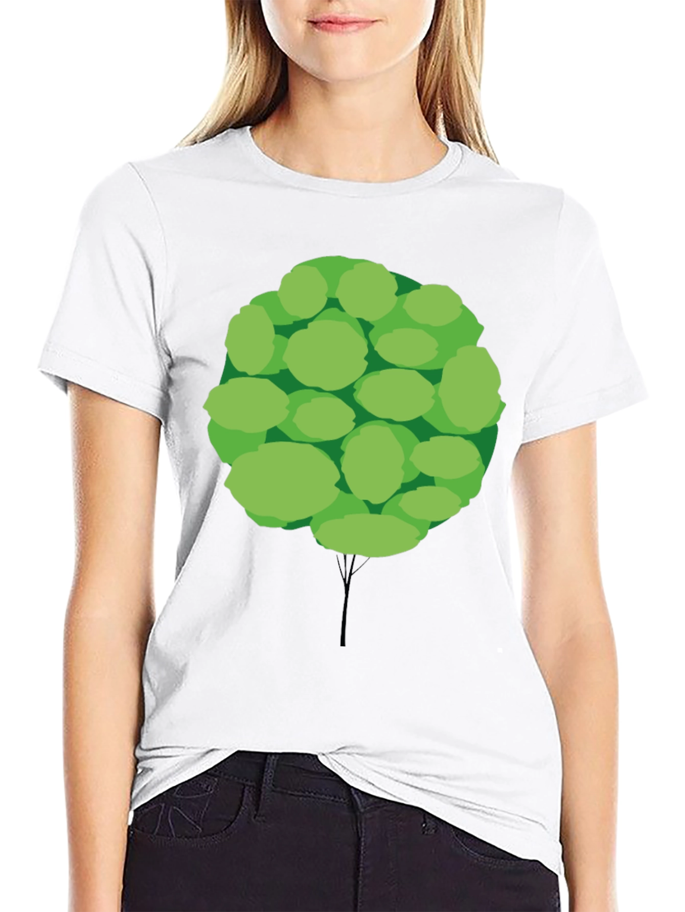 Funky Tree Graphic Tee - Unisex Black T-Shirt