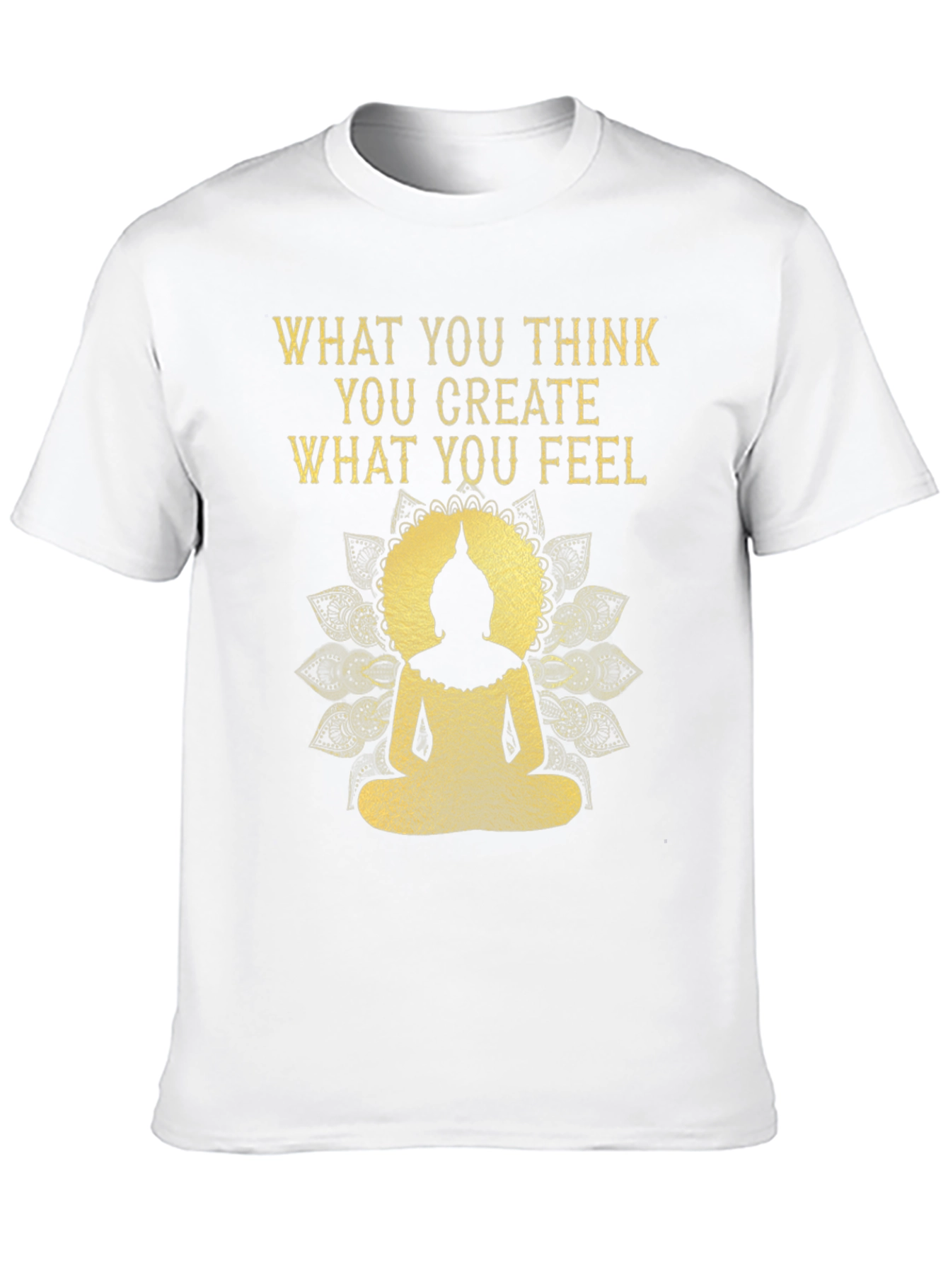 Inspirational Buddha Graphic Tee - Black