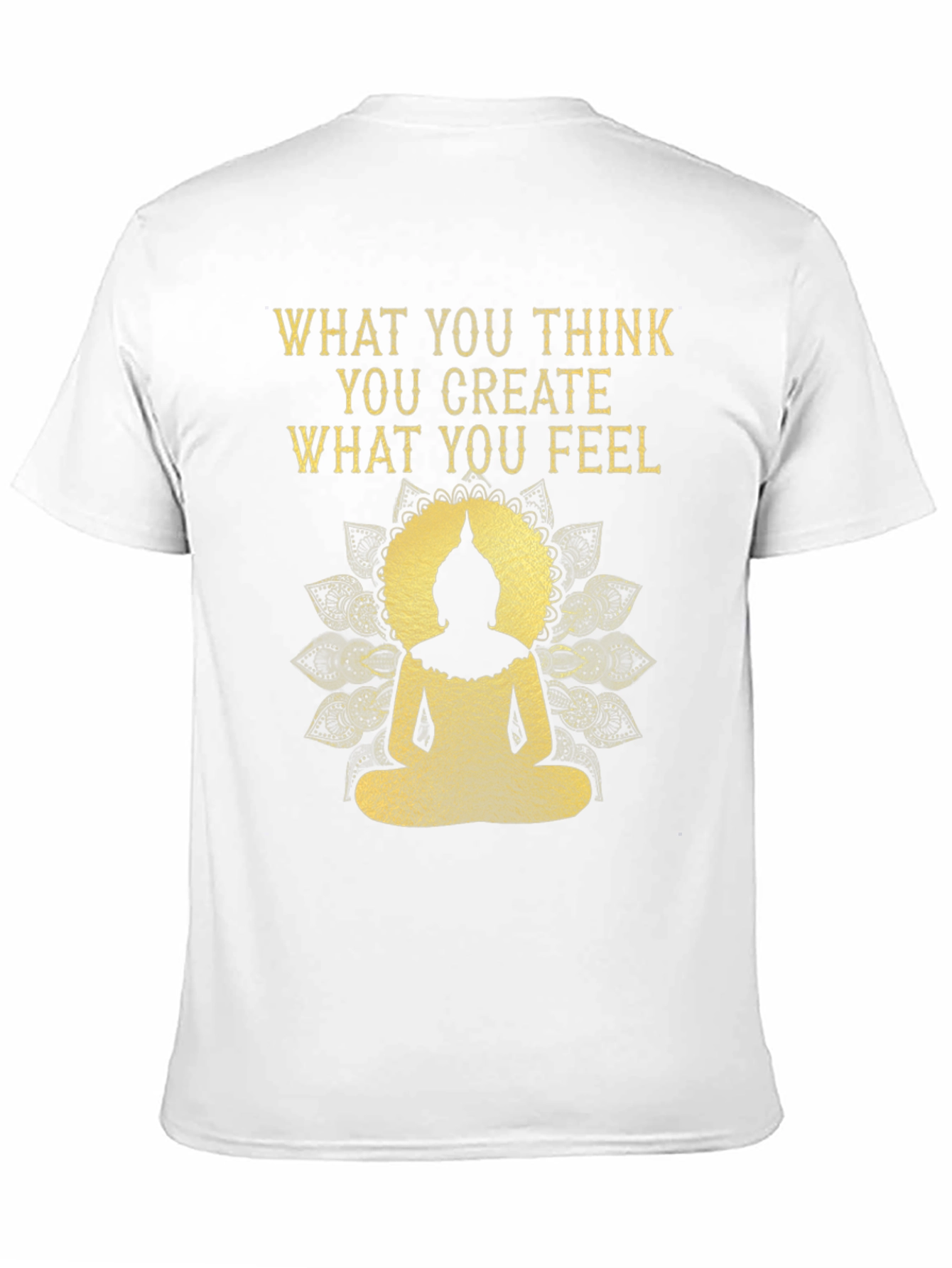 Inspirational Buddha Graphic Tee - Black