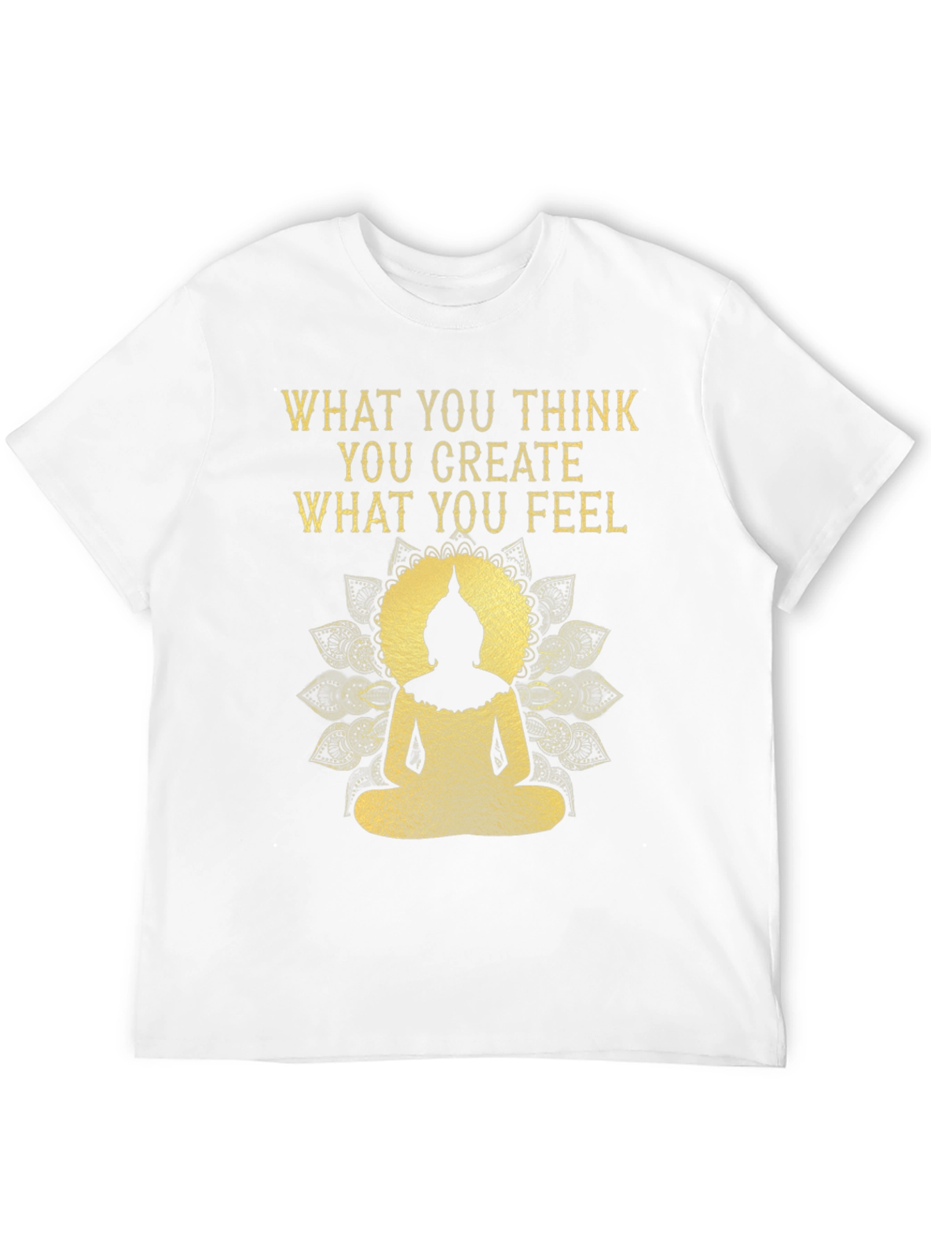 Inspirational Buddha Graphic Tee - Black