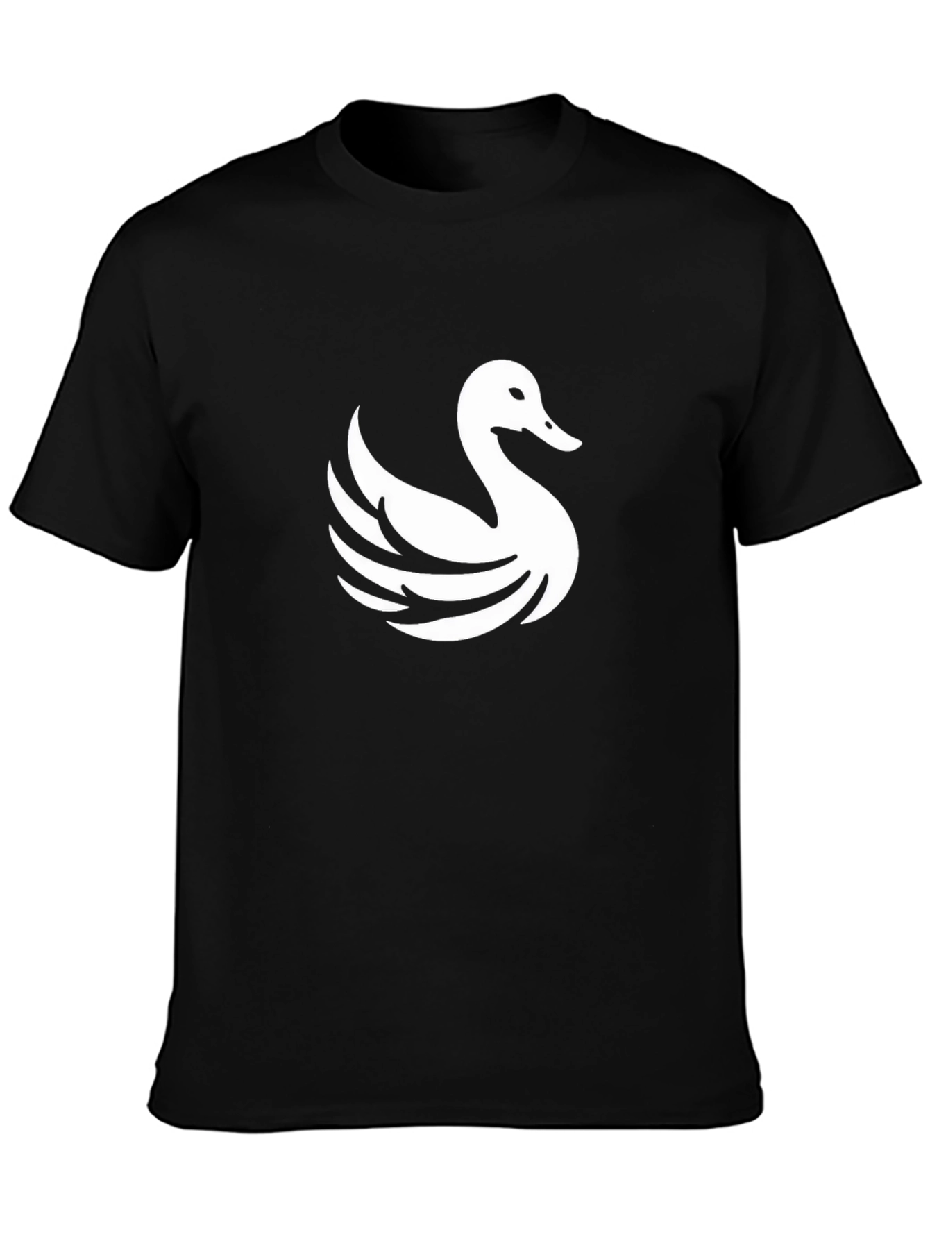 Swan Graphic Black T-Shirt