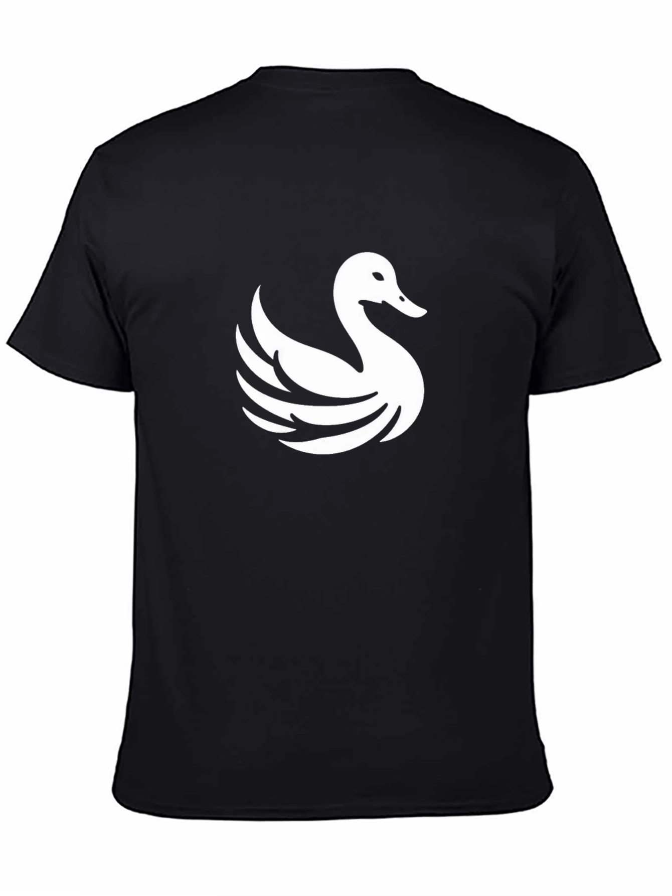 Swan Graphic Black T-Shirt
