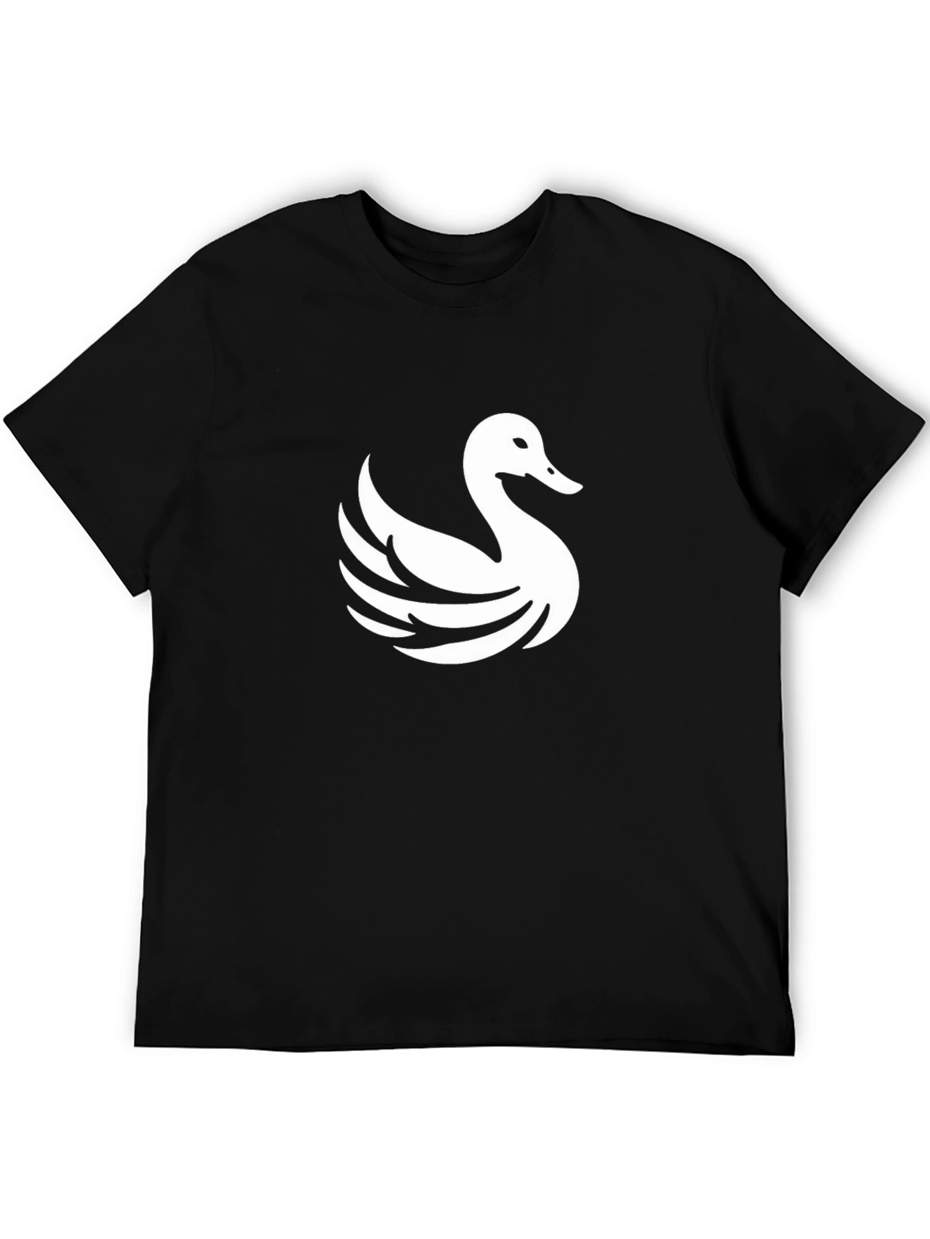 Swan Graphic Black T-Shirt