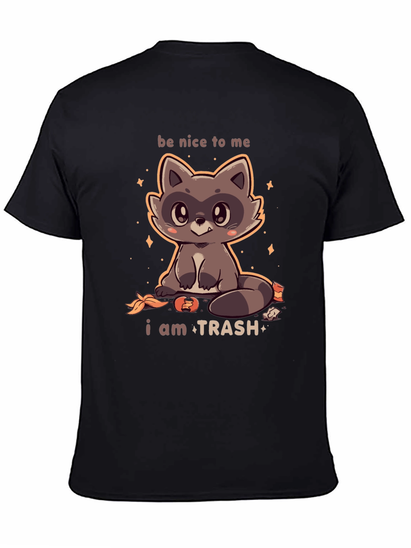 Cute Raccoon I Am Trash Graphic T-Shirt