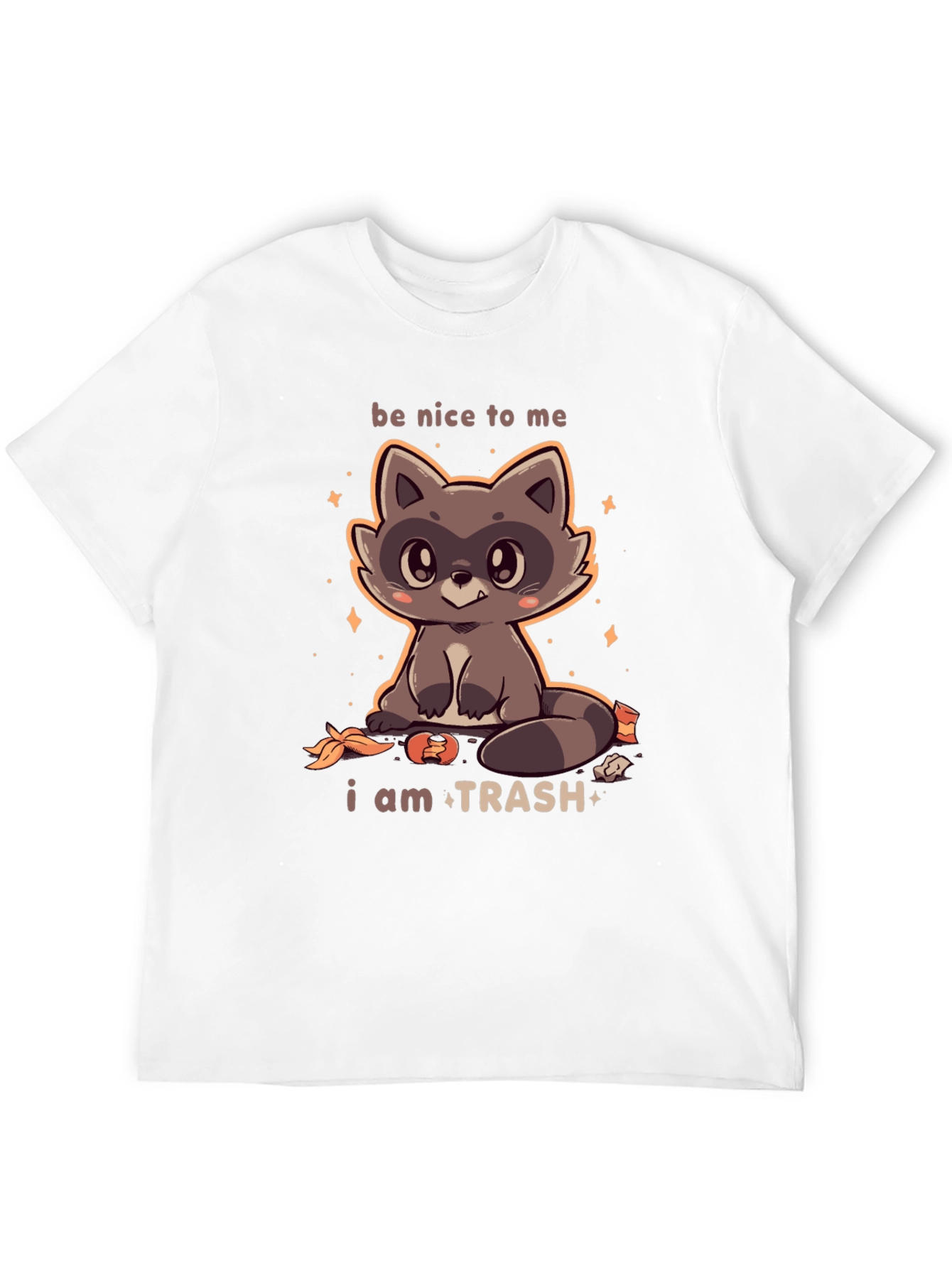 Cute Raccoon I Am Trash Graphic T-Shirt