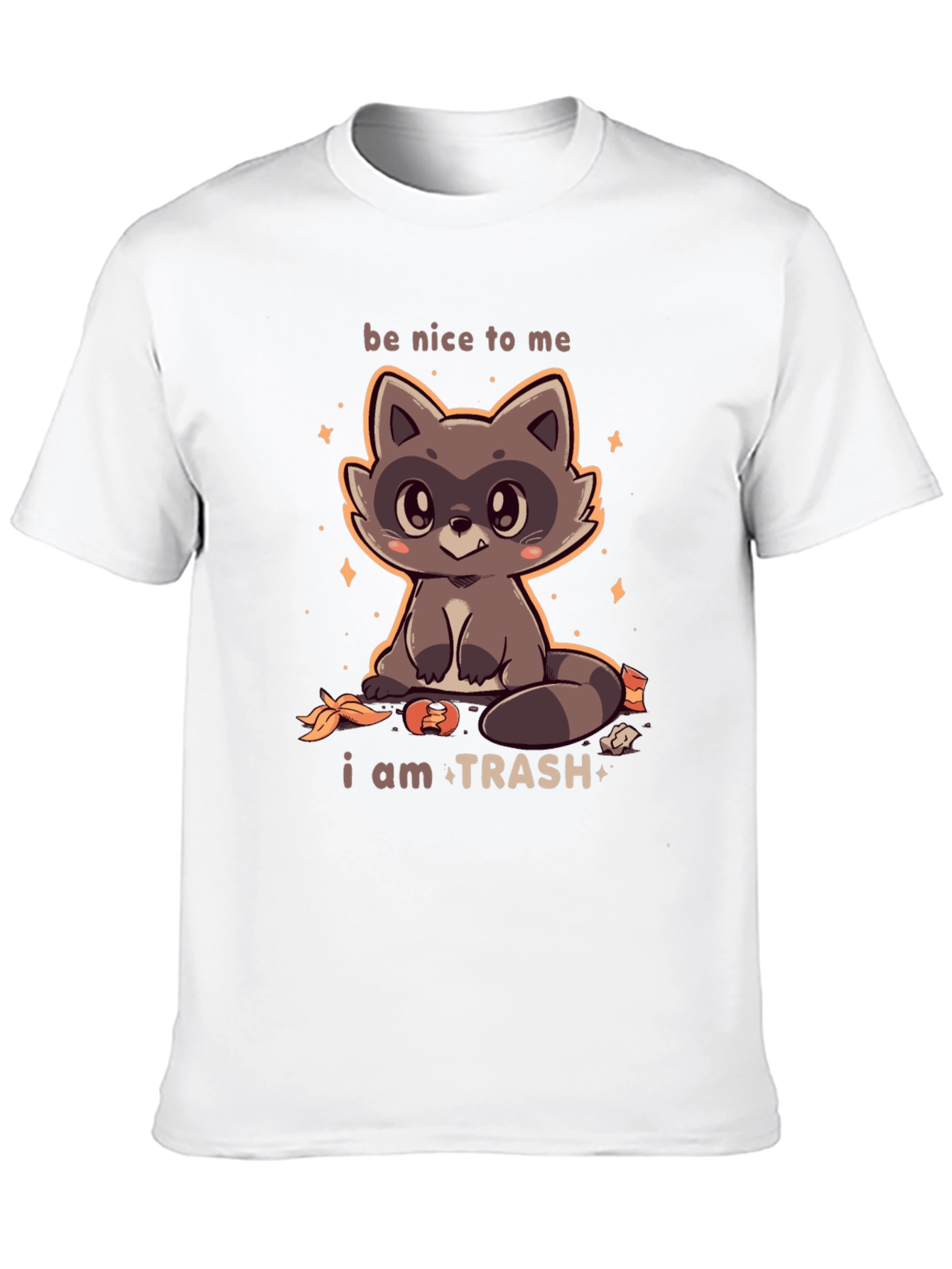 Cute Raccoon I Am Trash Graphic T-Shirt
