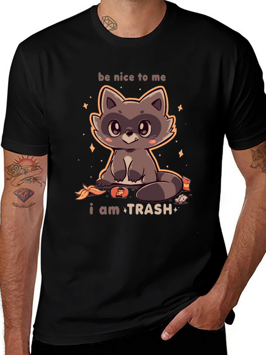 Cute Raccoon I Am Trash Graphic T-Shirt
