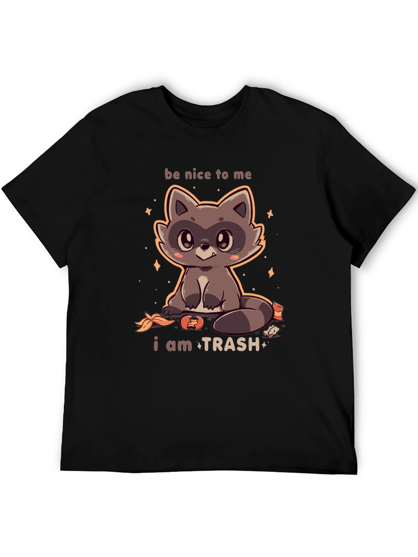 Cute Raccoon I Am Trash Graphic T-Shirt