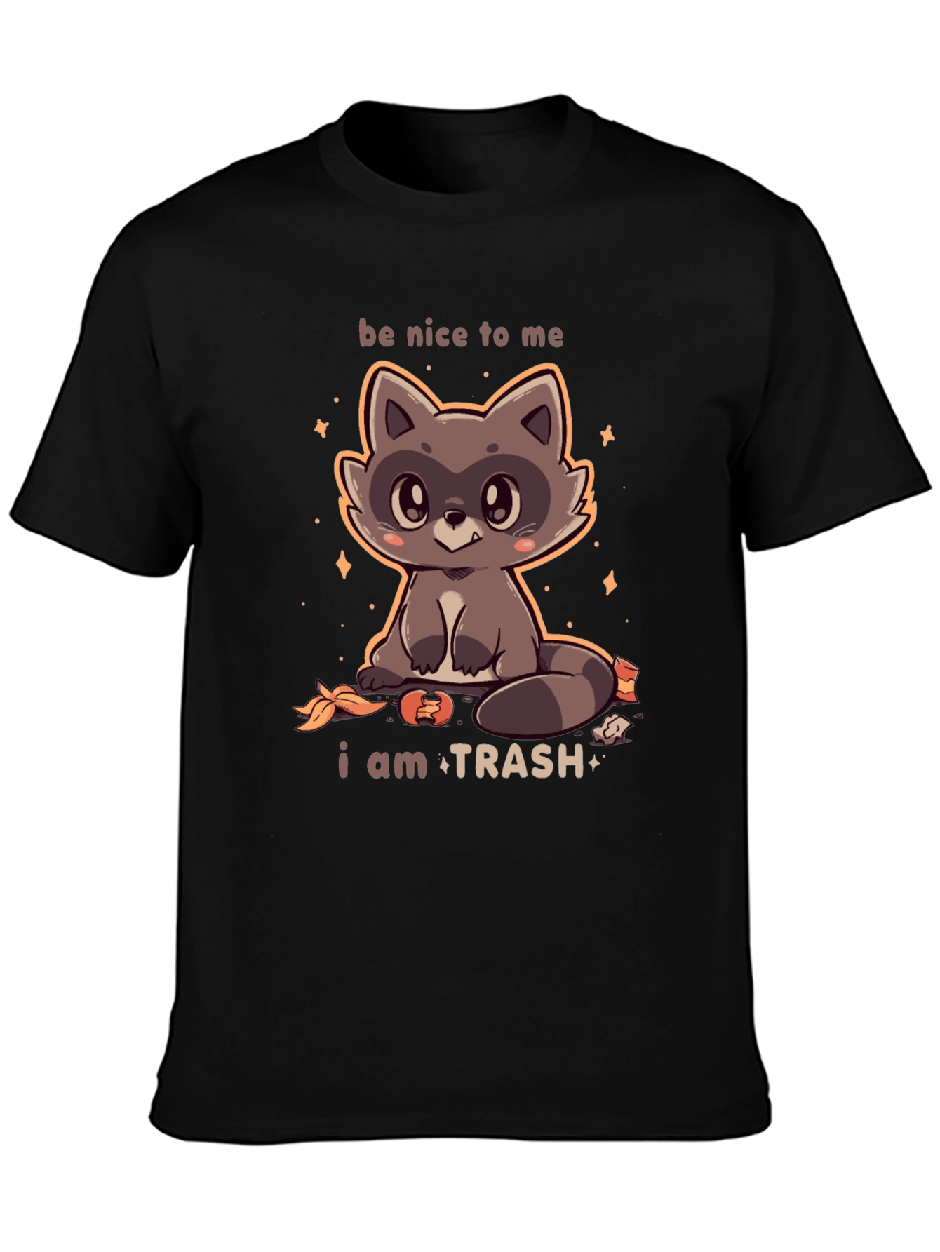 Cute Raccoon I Am Trash Graphic T-Shirt