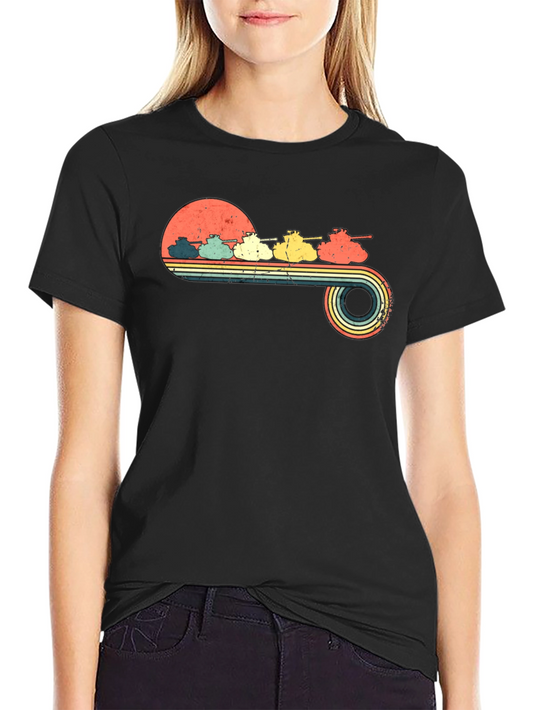 Vintage Tank T-Shirt Retro Sunset Tanks