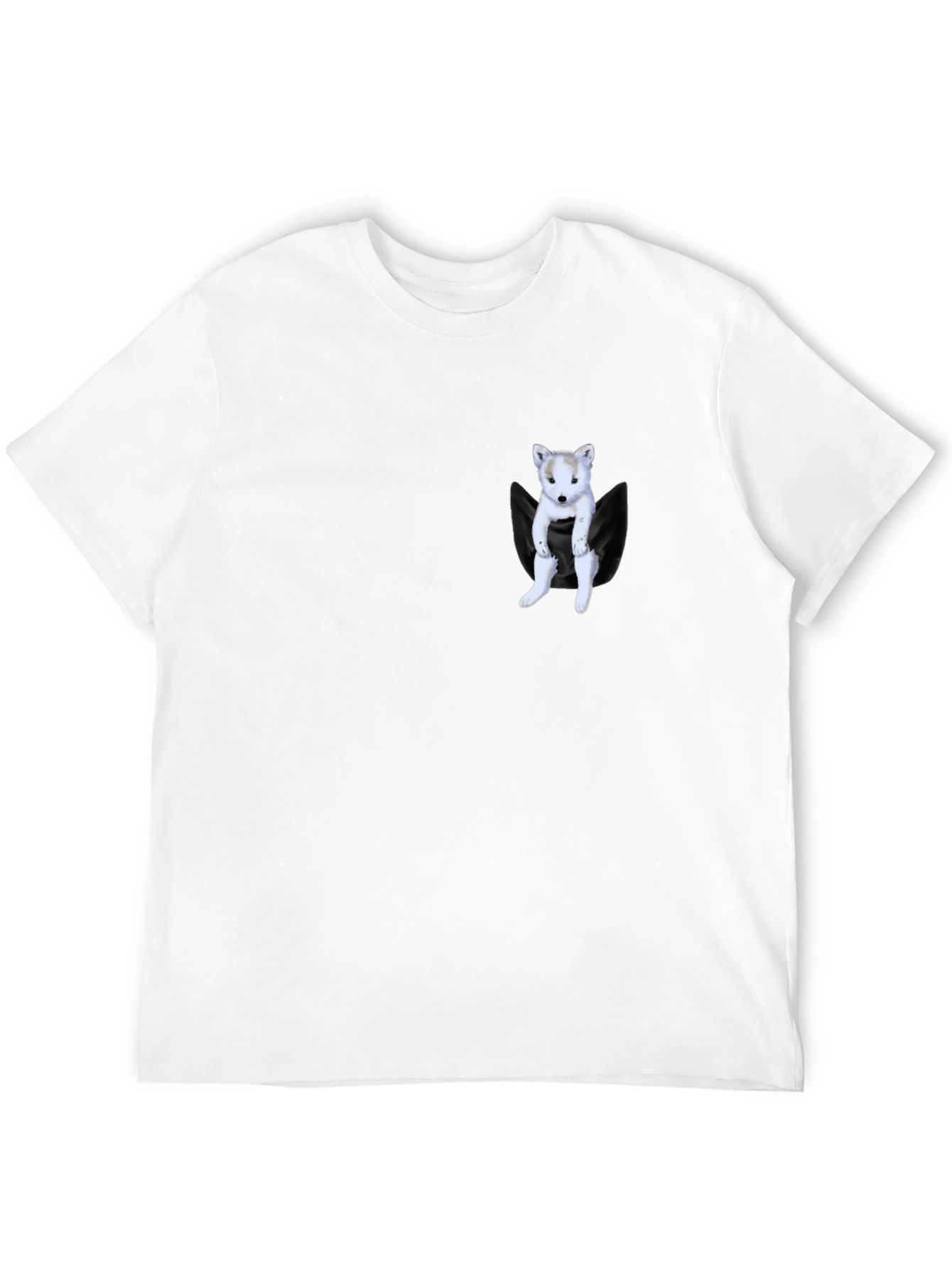 Pocket Puppy Black T-Shirt