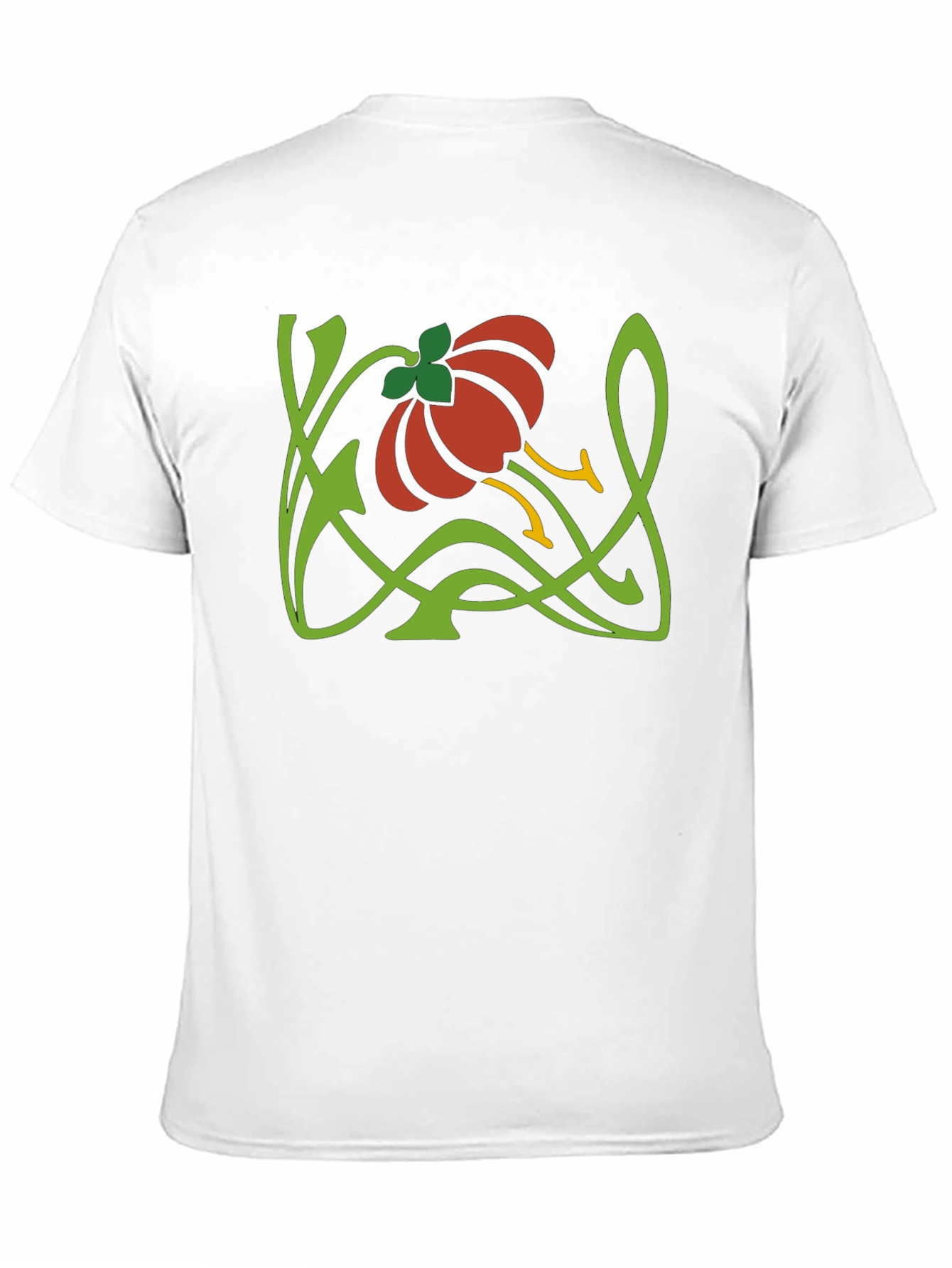 Art Nouveau Floral T-Shirt - Stylish Design
