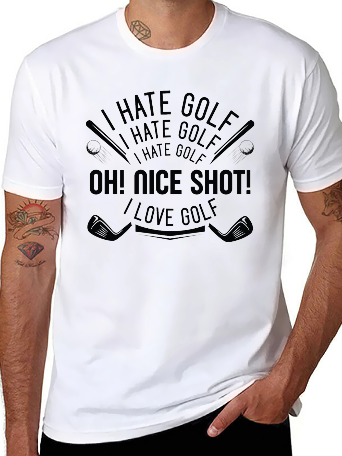 I Hate Golf Oh! Nice Shot! T-Shirt