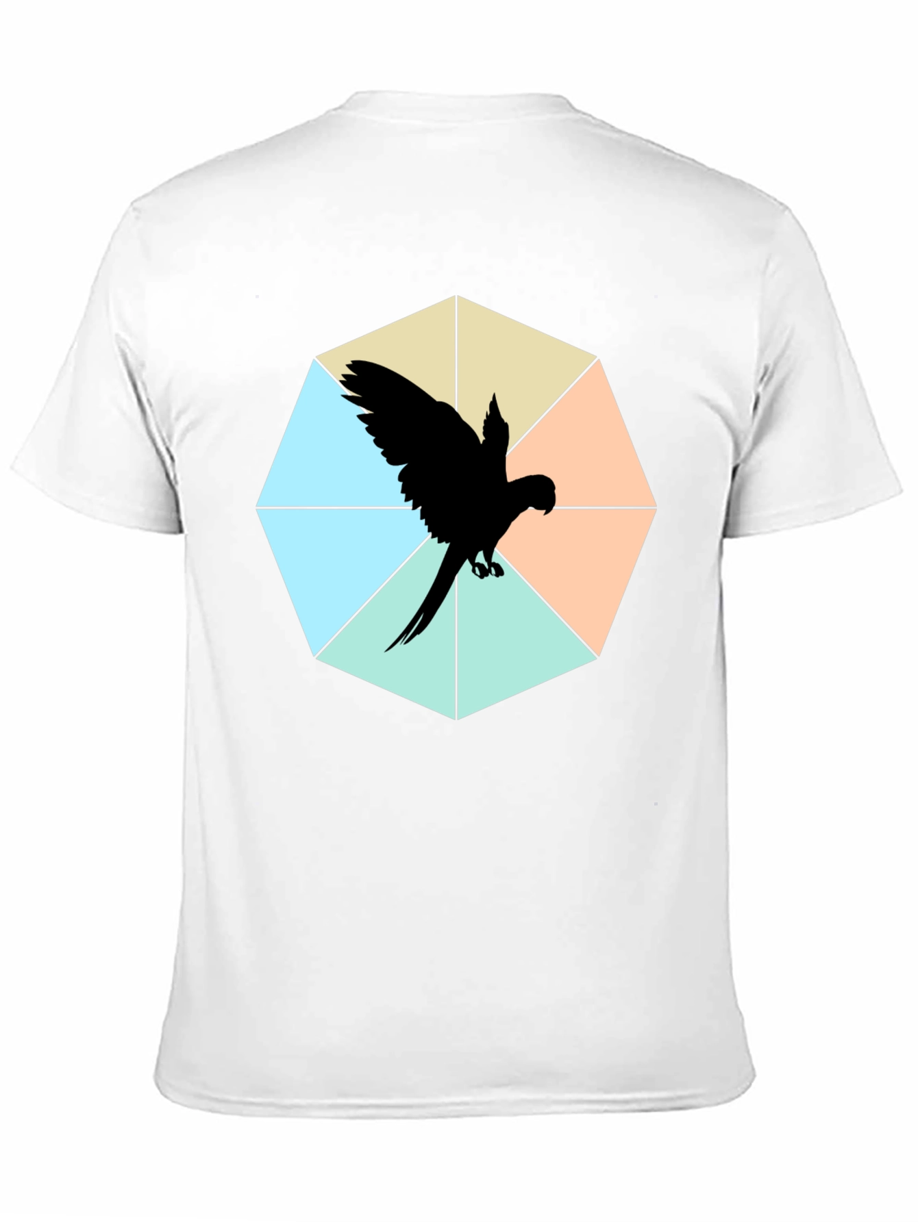 Geometric Parrot Graphic Tee - Unique Design!