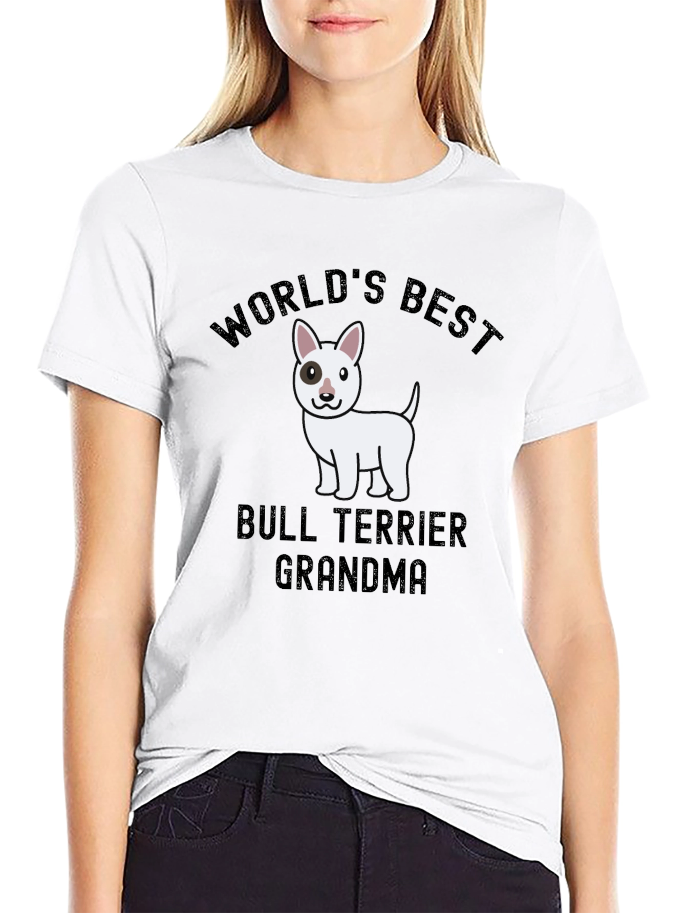 Worlds Best Bull Terrier Grandma T-Shirt