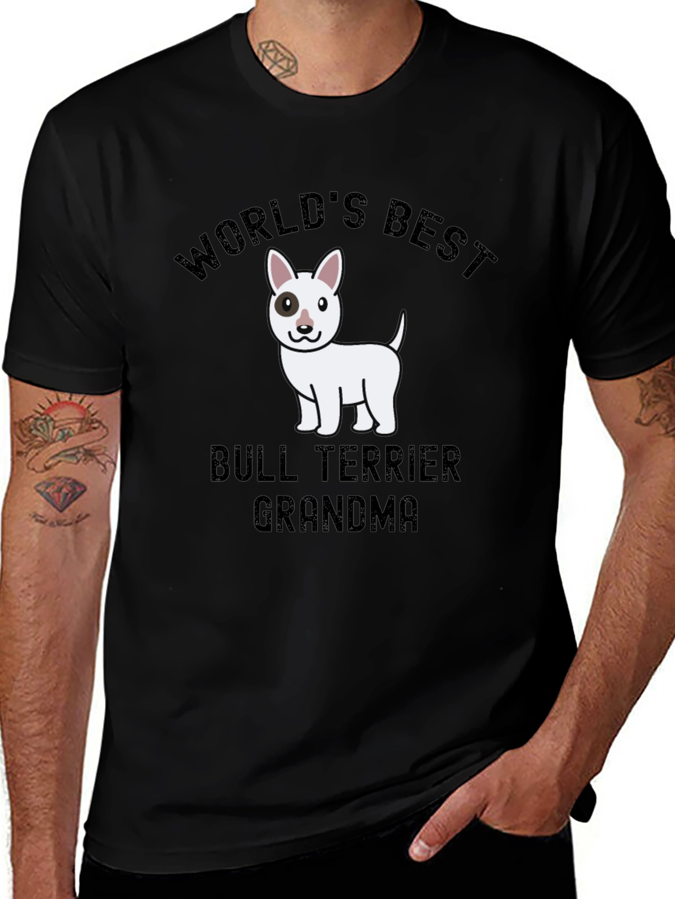 Worlds Best Bull Terrier Grandma T-Shirt