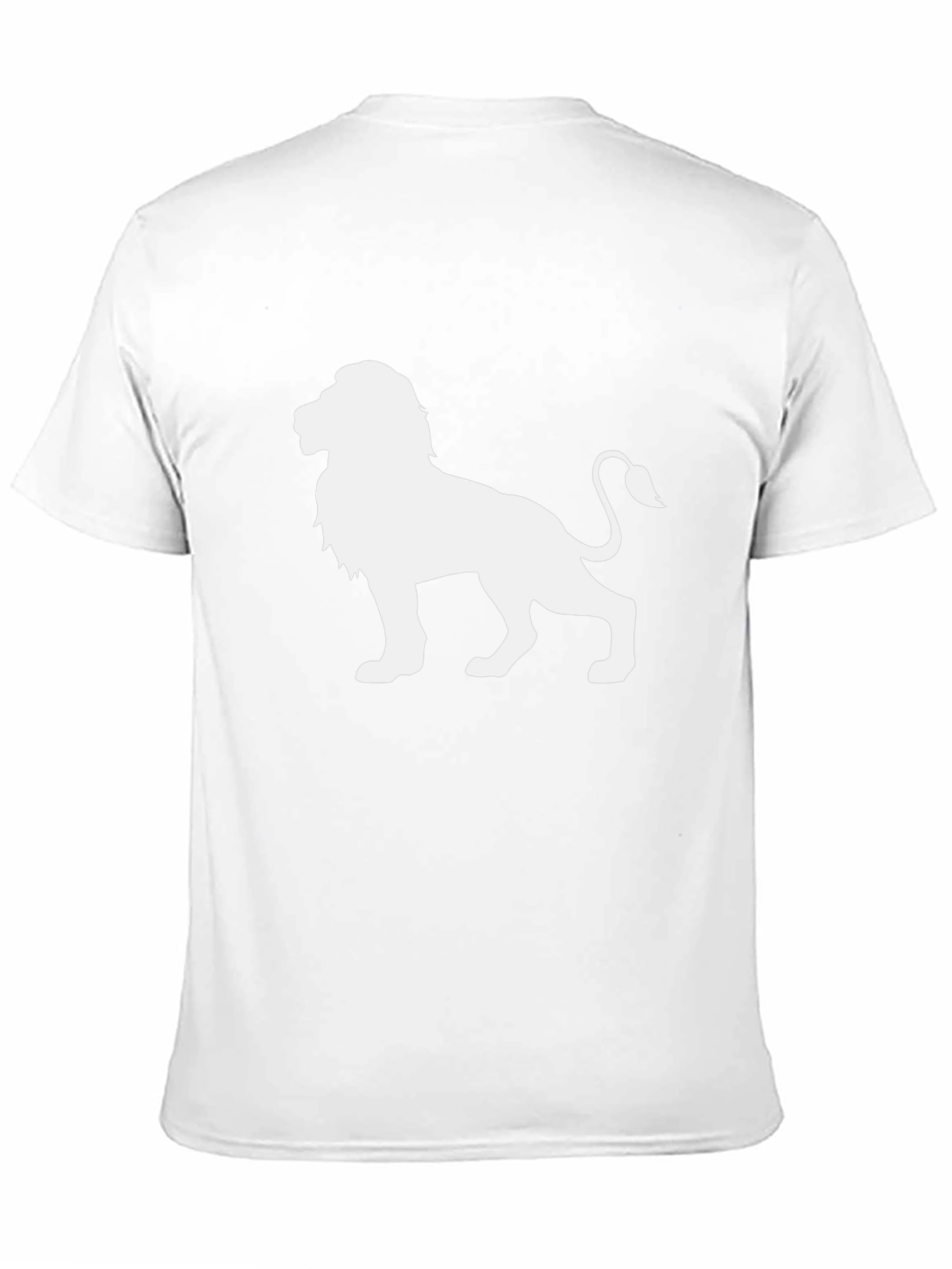 Lion Graphic Black T-Shirt - Mens Crew Neck Tee