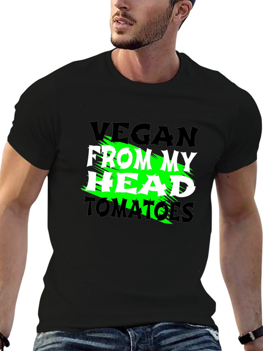 Vegan From My Head Tomatoes Graphic Tee