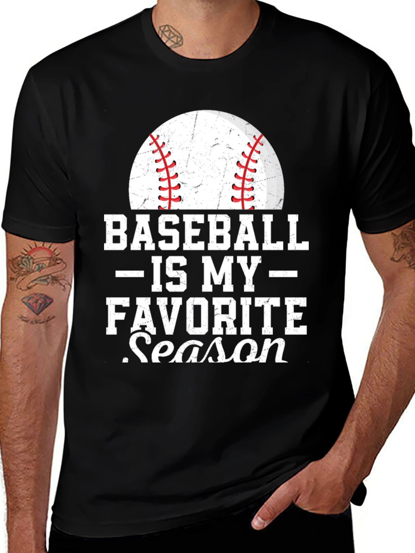 Baseball is my Favorite Season Graphic T-Shirt