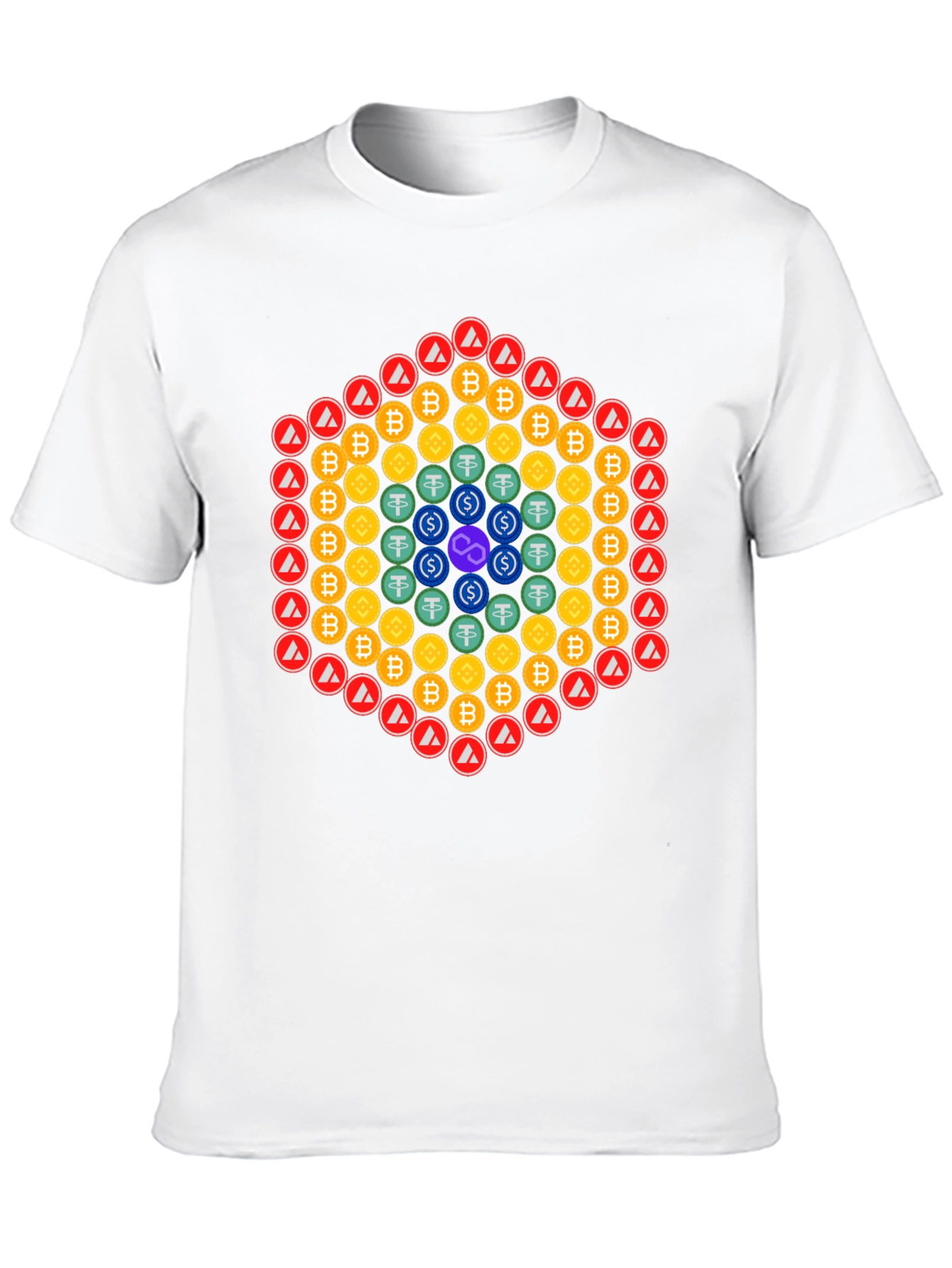 Crypto Coins Graphic Tee - Black T-Shirt