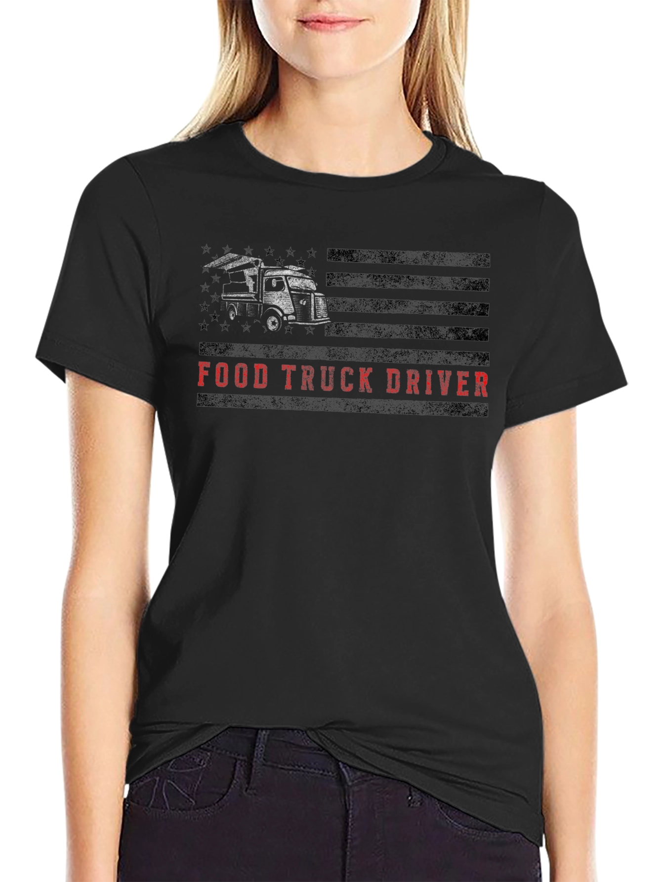 Food Truck Driver T-Shirt - Black