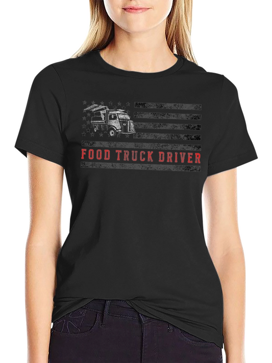 Food Truck Driver T-Shirt - Black