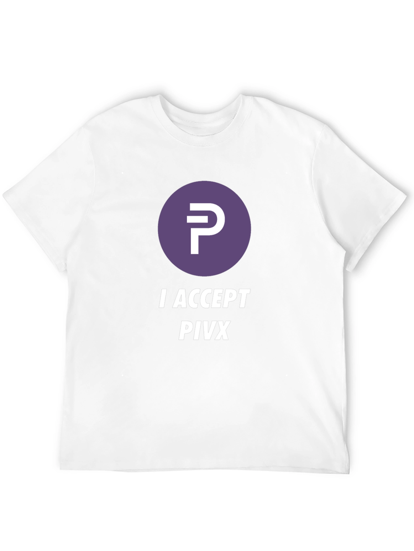 I Accept PIVX Black T-Shirt Crypto