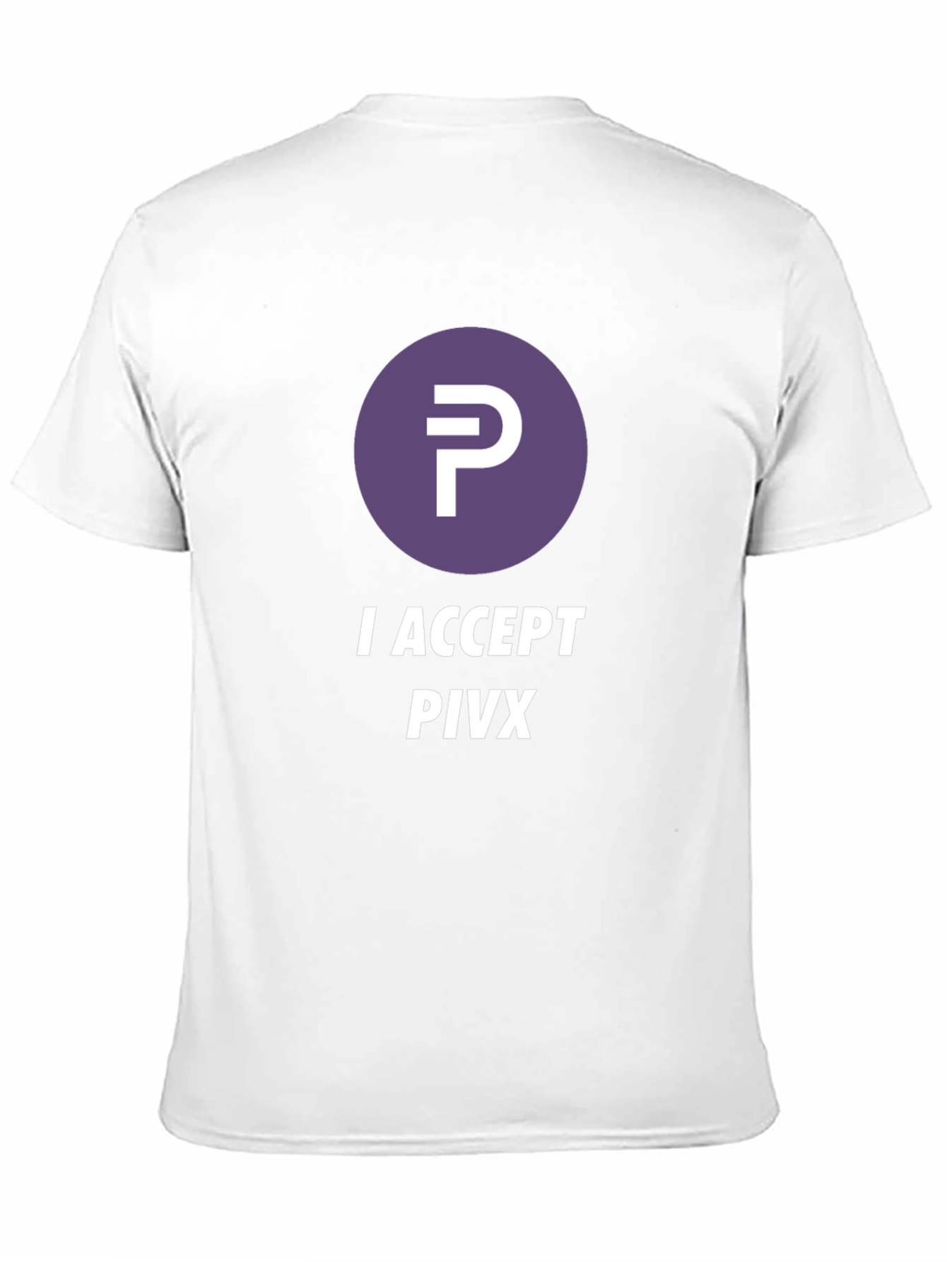 I Accept PIVX Black T-Shirt Crypto