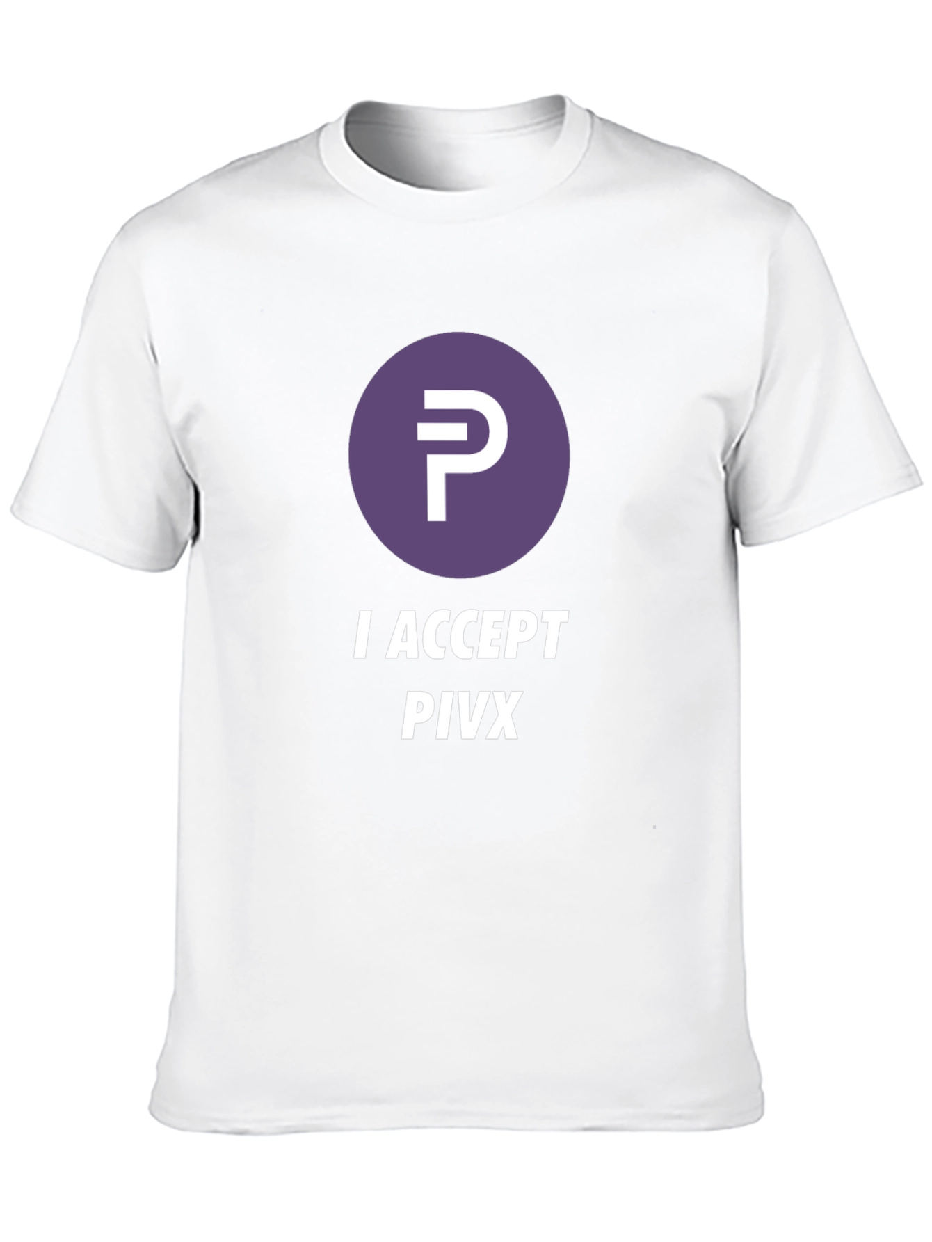 I Accept PIVX Black T-Shirt Crypto