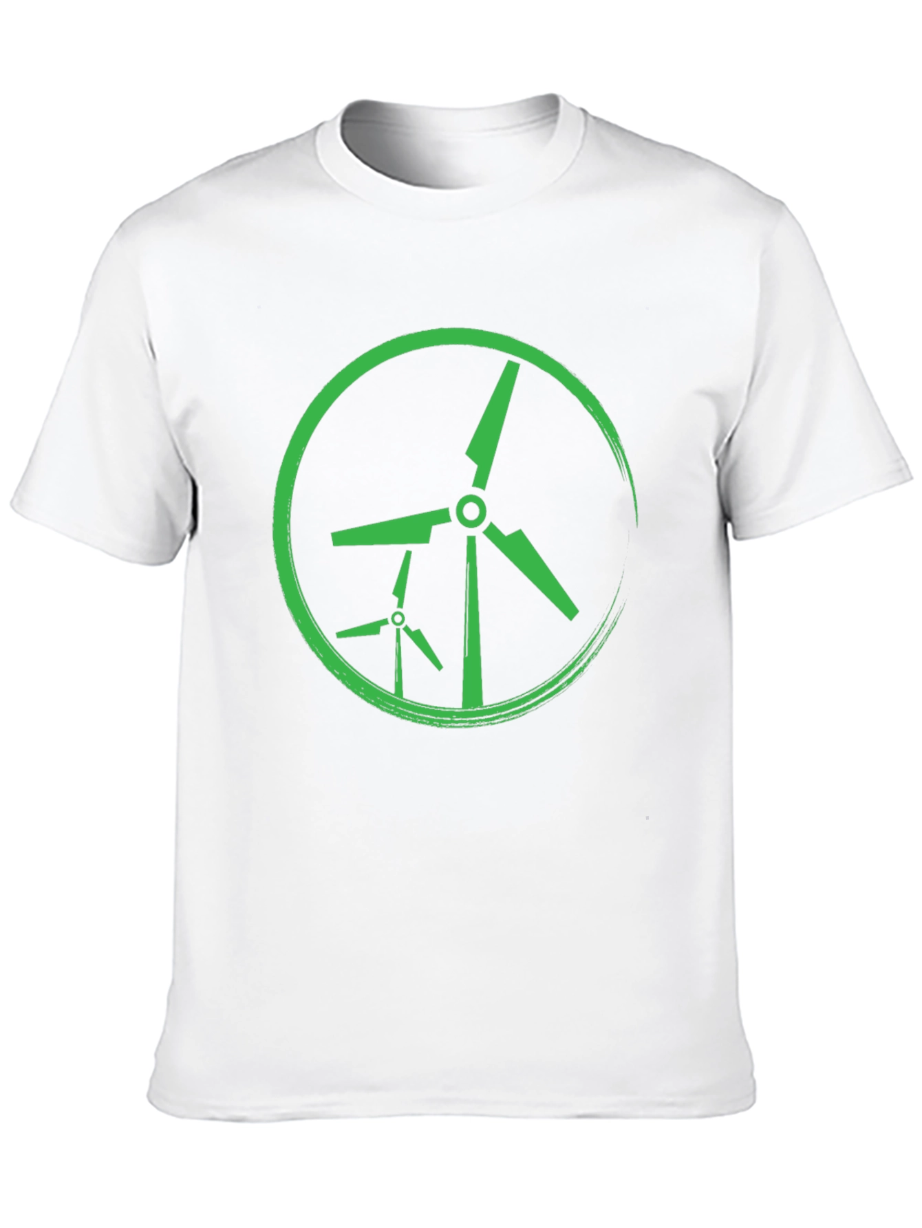Green Wind Turbine Graphic Tee
