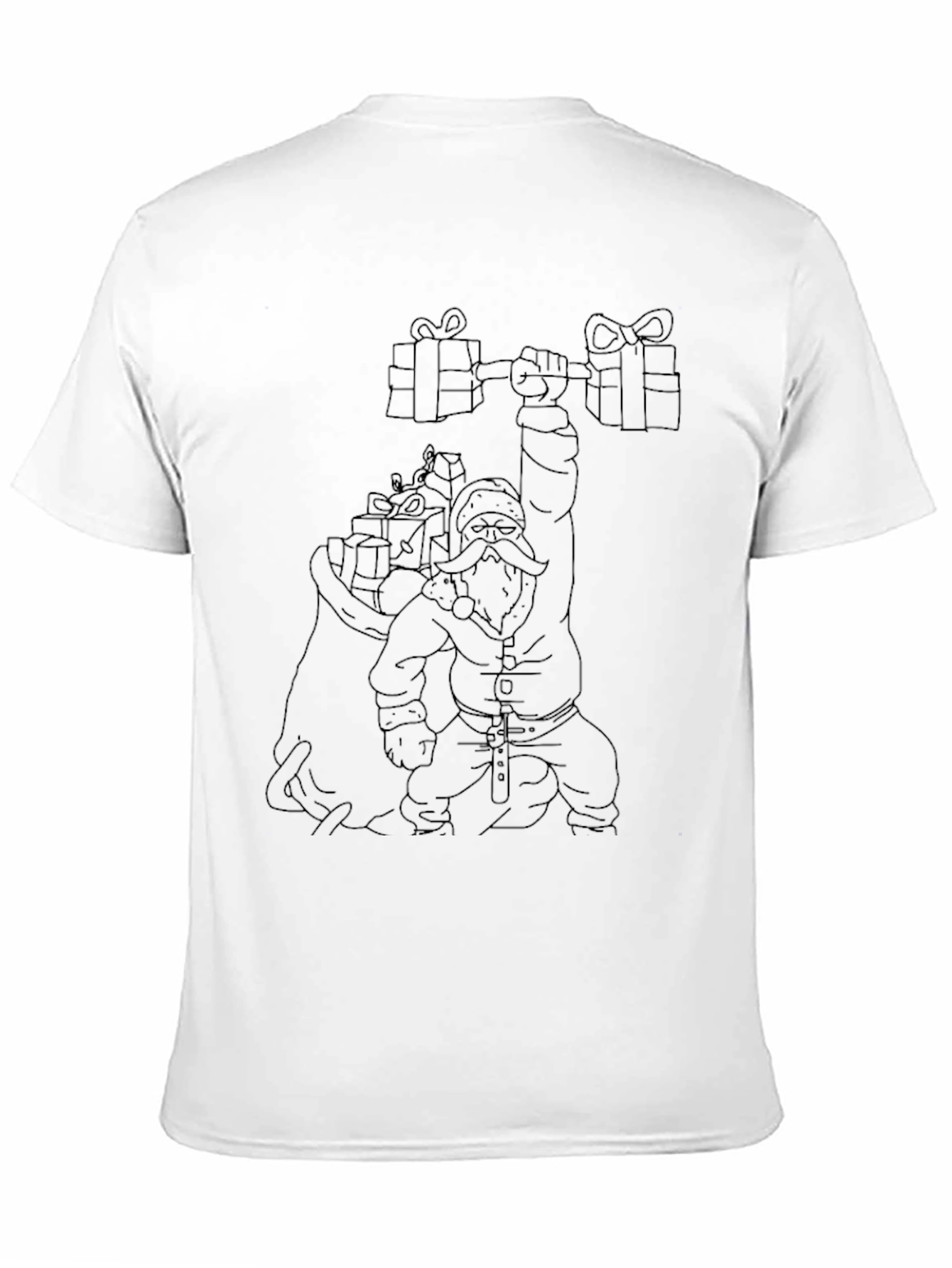 Santas Gym: Black Graphic Tee