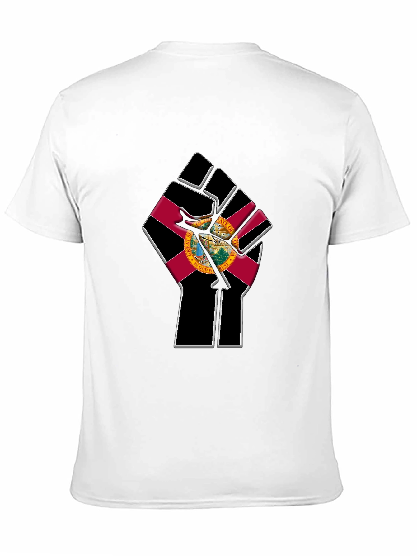 Florida Flag Fist T-Shirt - Black Pride