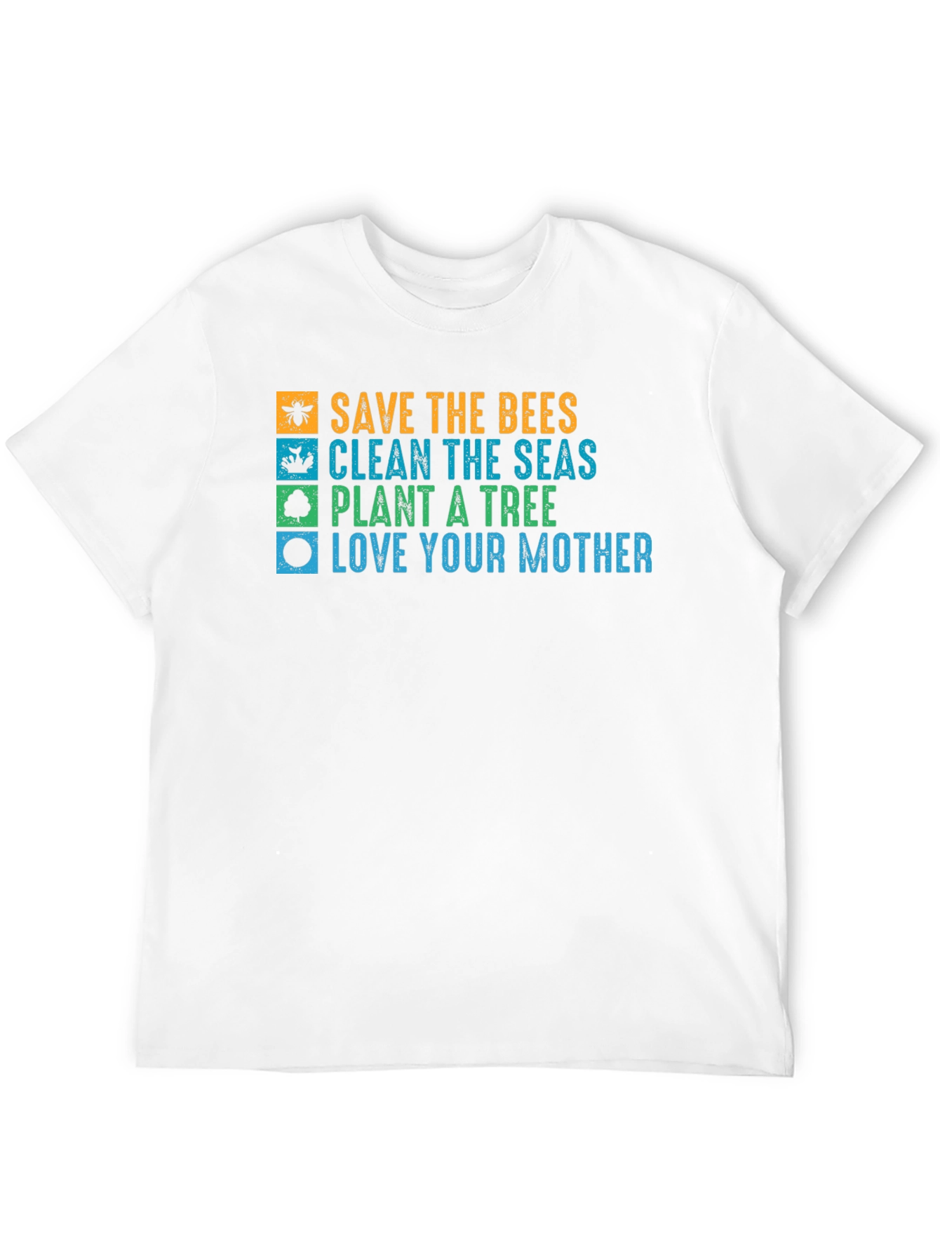 Eco-Friendly Graphic Tee: Save the Bees Love Your Mother