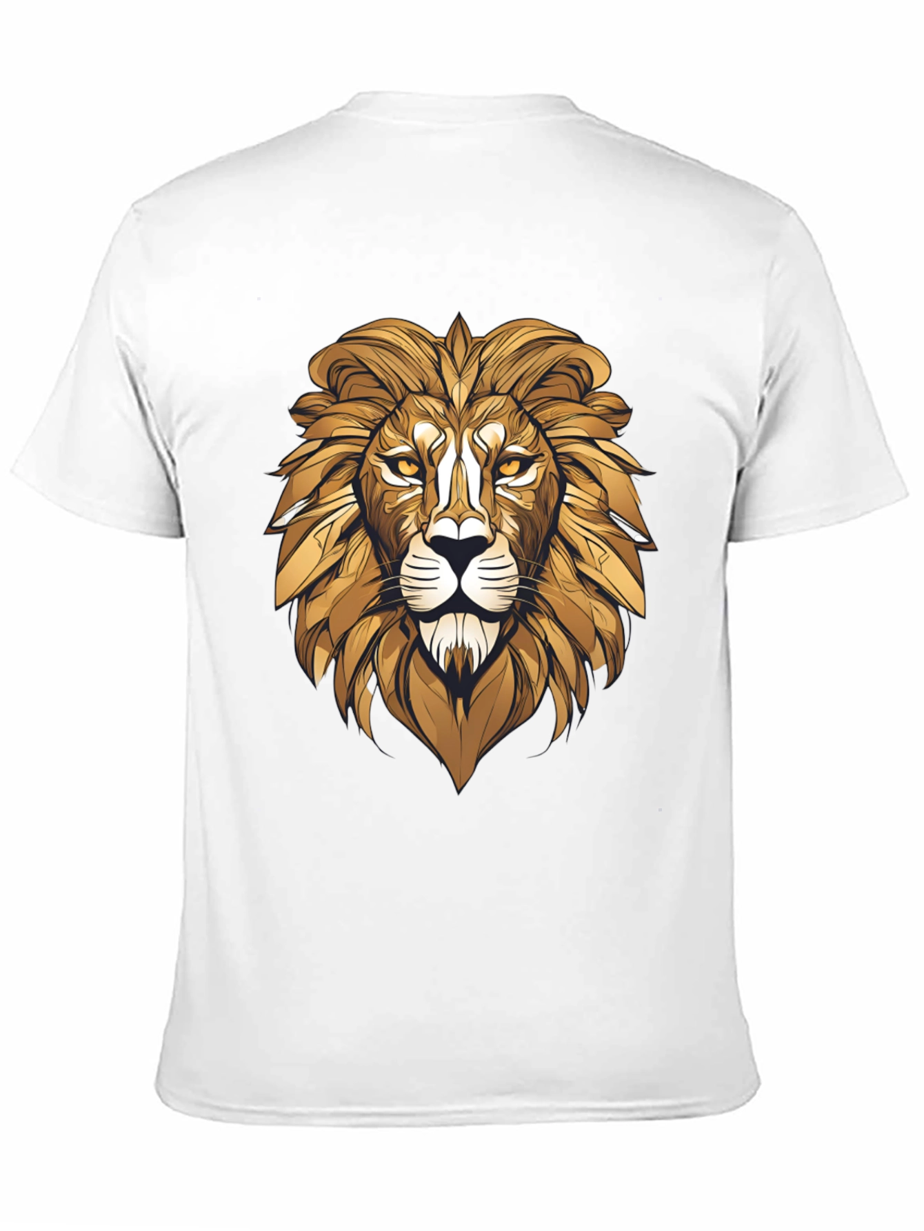 Bold Lion Graphic Tee - Black Cotton Blend