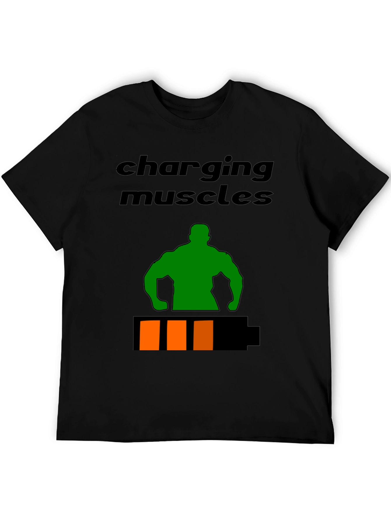 Charging Muscles Graphic T-Shirt - Fitness Apparel