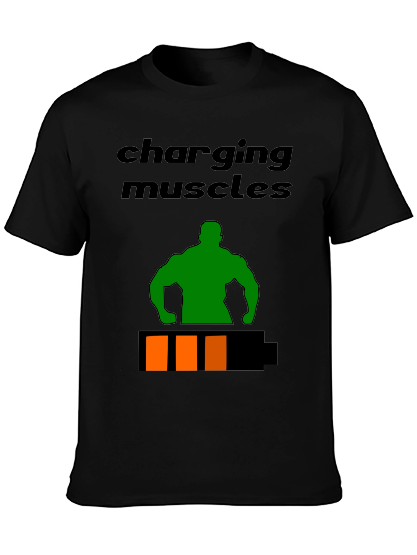 Charging Muscles Graphic T-Shirt - Fitness Apparel
