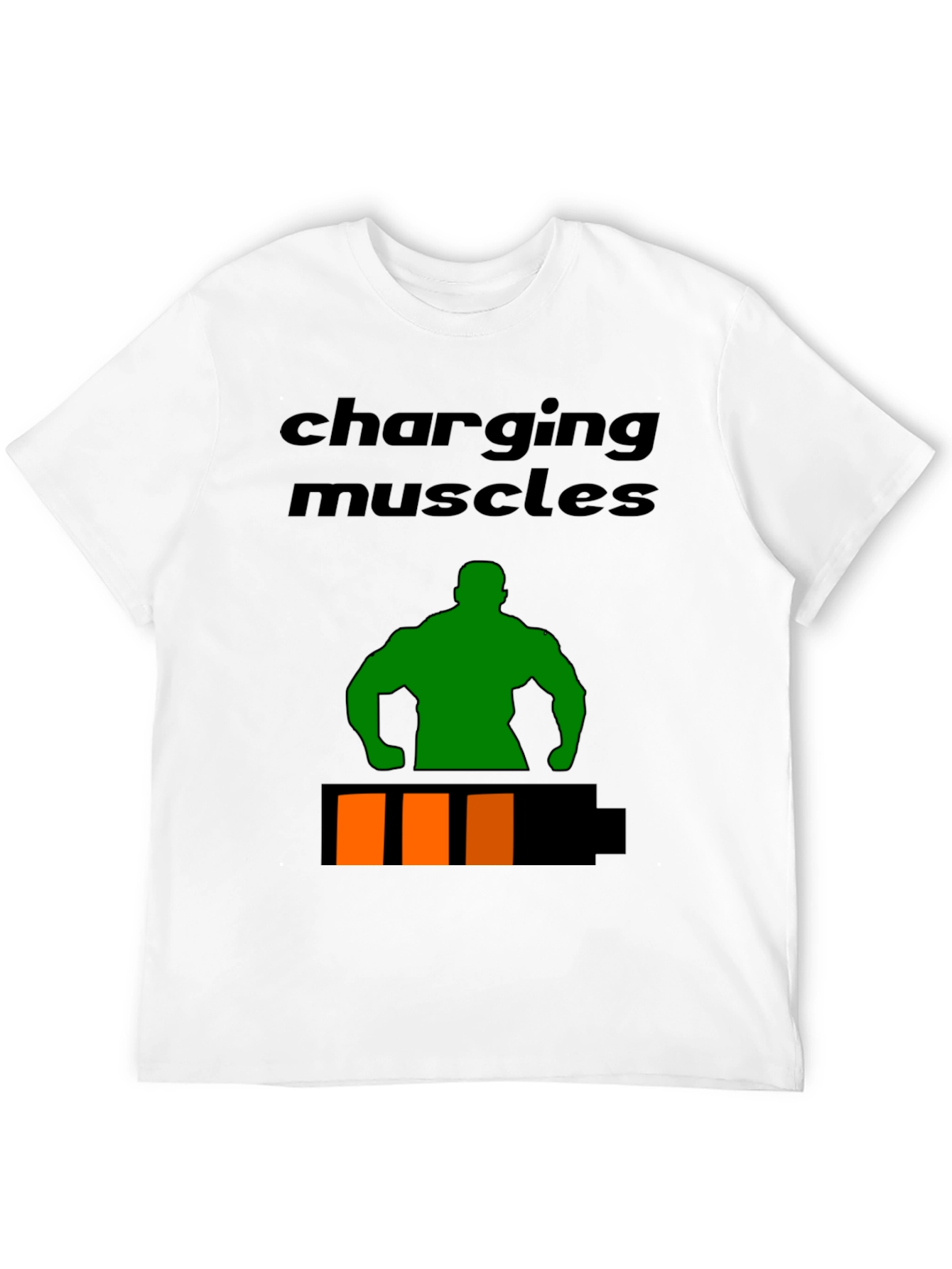 Charging Muscles Graphic T-Shirt - Fitness Apparel