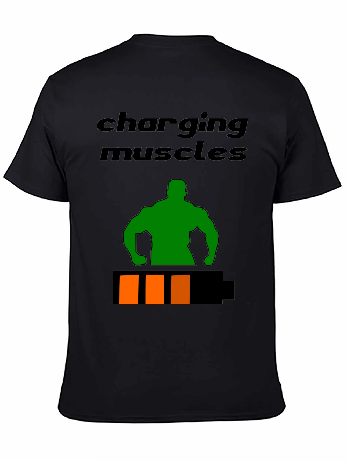 Charging Muscles Graphic T-Shirt - Fitness Apparel