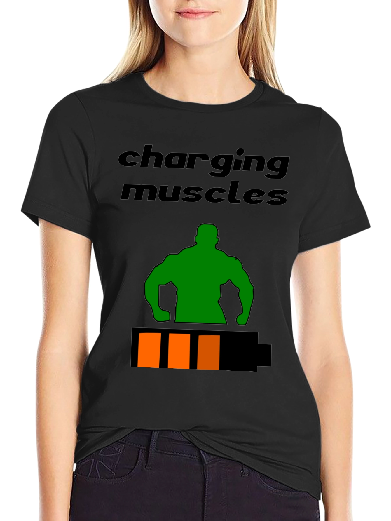 Charging Muscles Graphic T-Shirt - Fitness Apparel