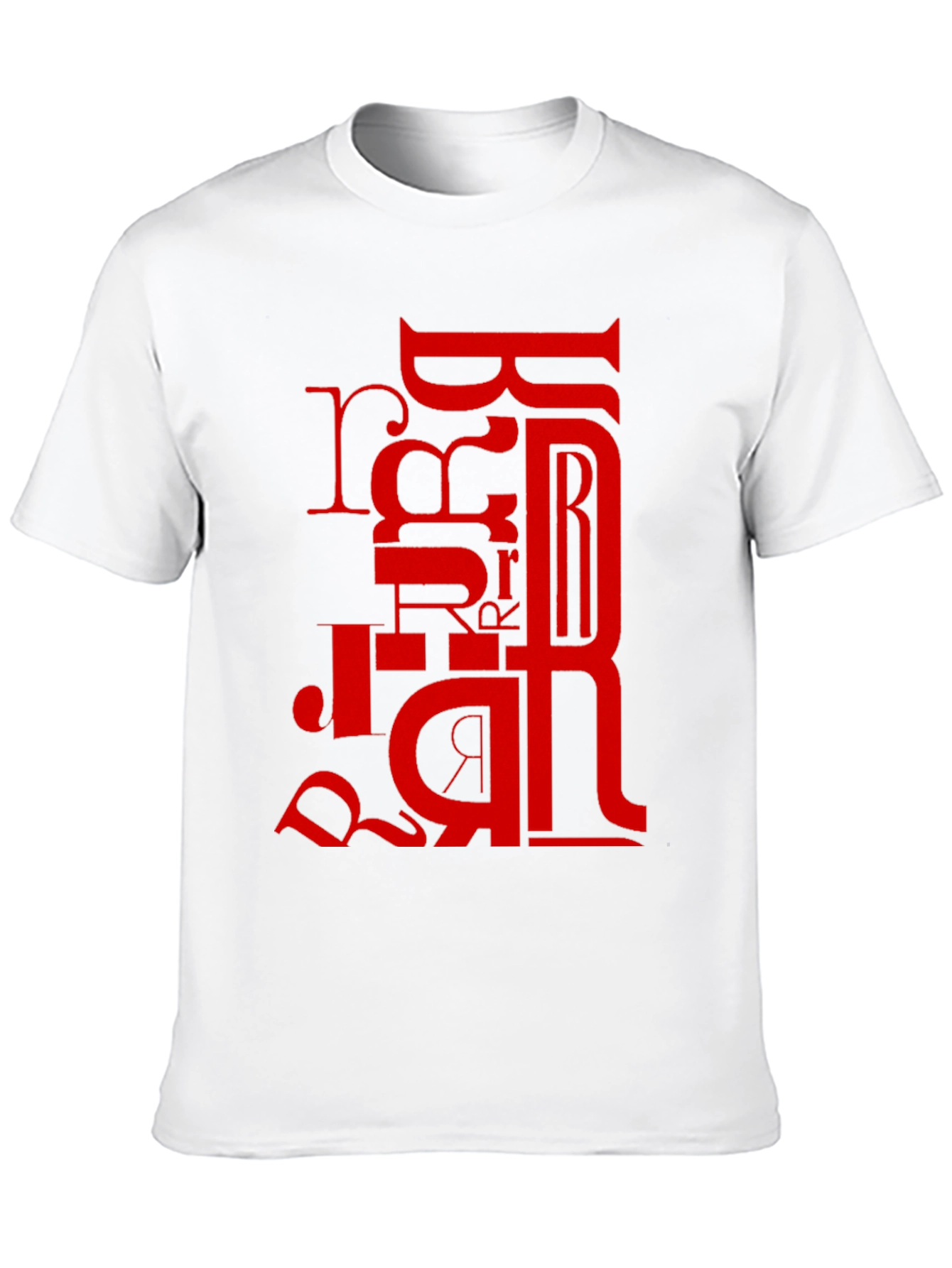Red Letter Graphic Black T-Shirt