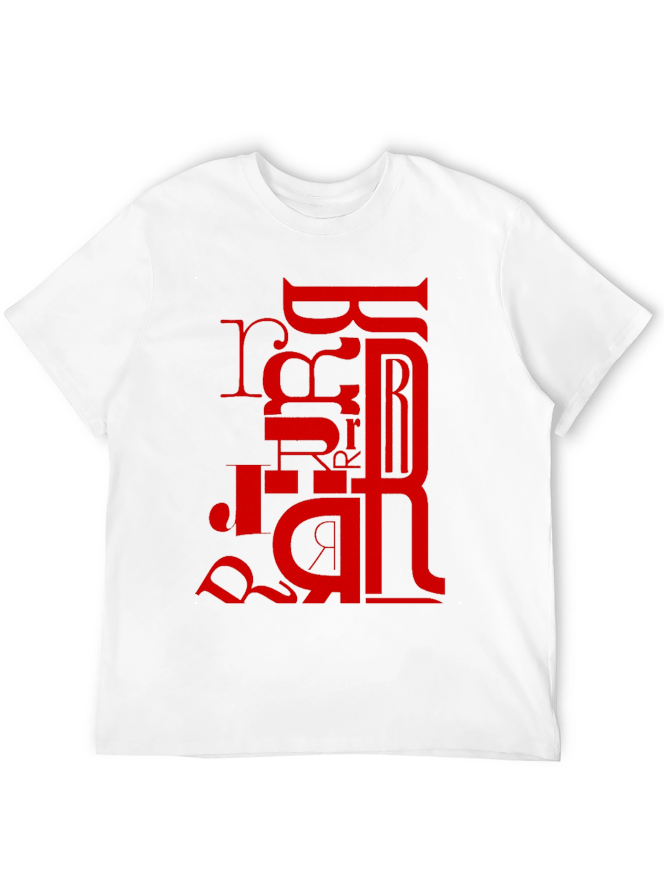 Red Letter Graphic Black T-Shirt